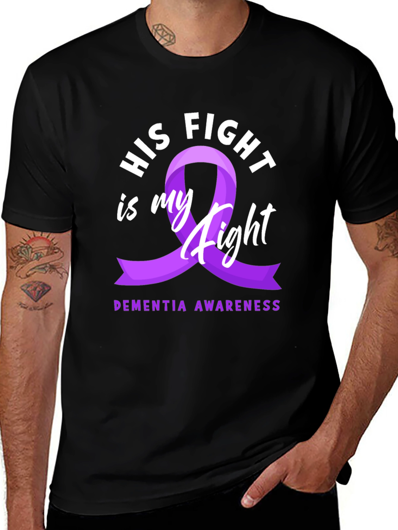 Dementia Awareness Ribbon T-Shirt