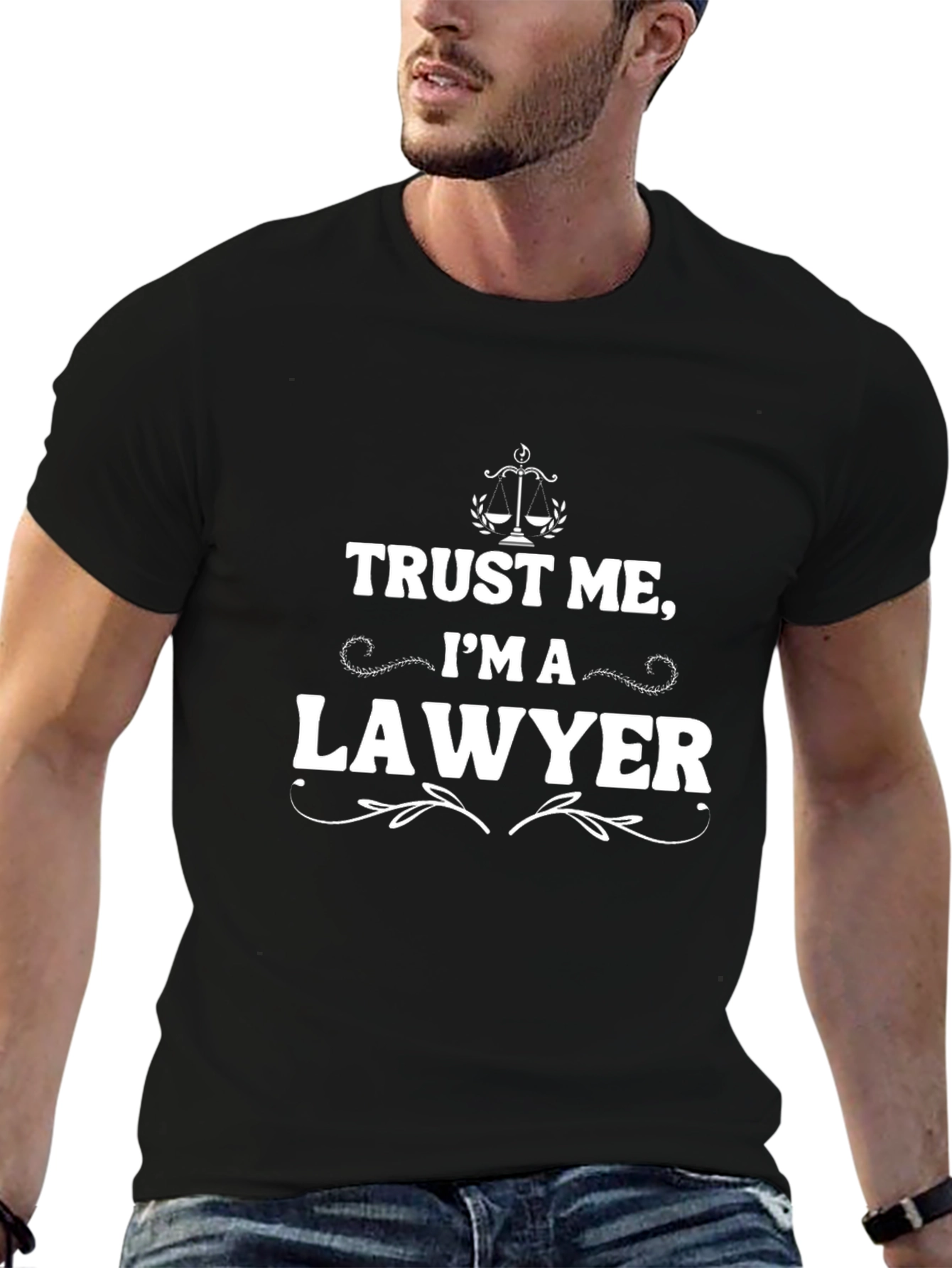 Trust Me Im A Lawyer Black T-Shirt