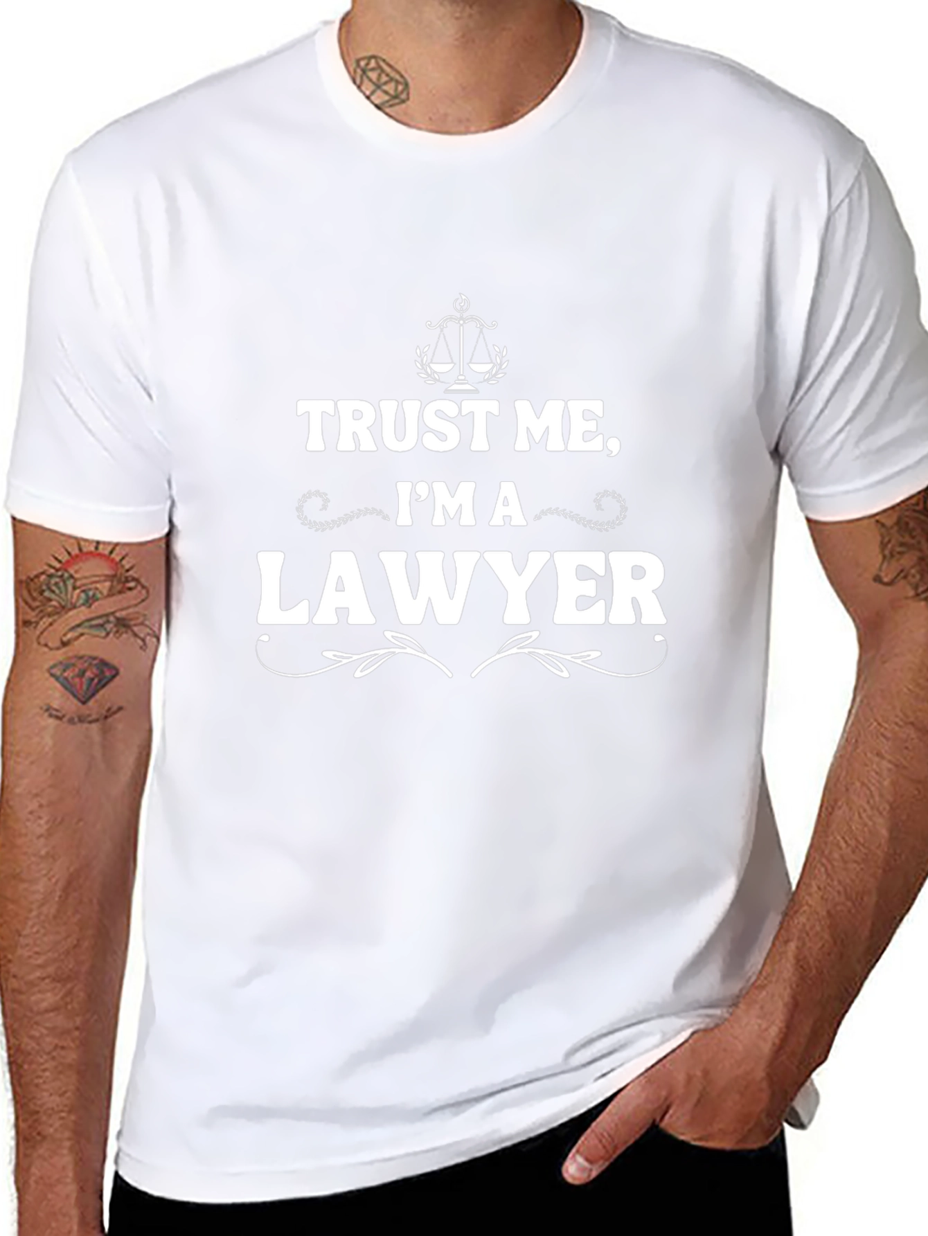 Trust Me Im A Lawyer Black T-Shirt
