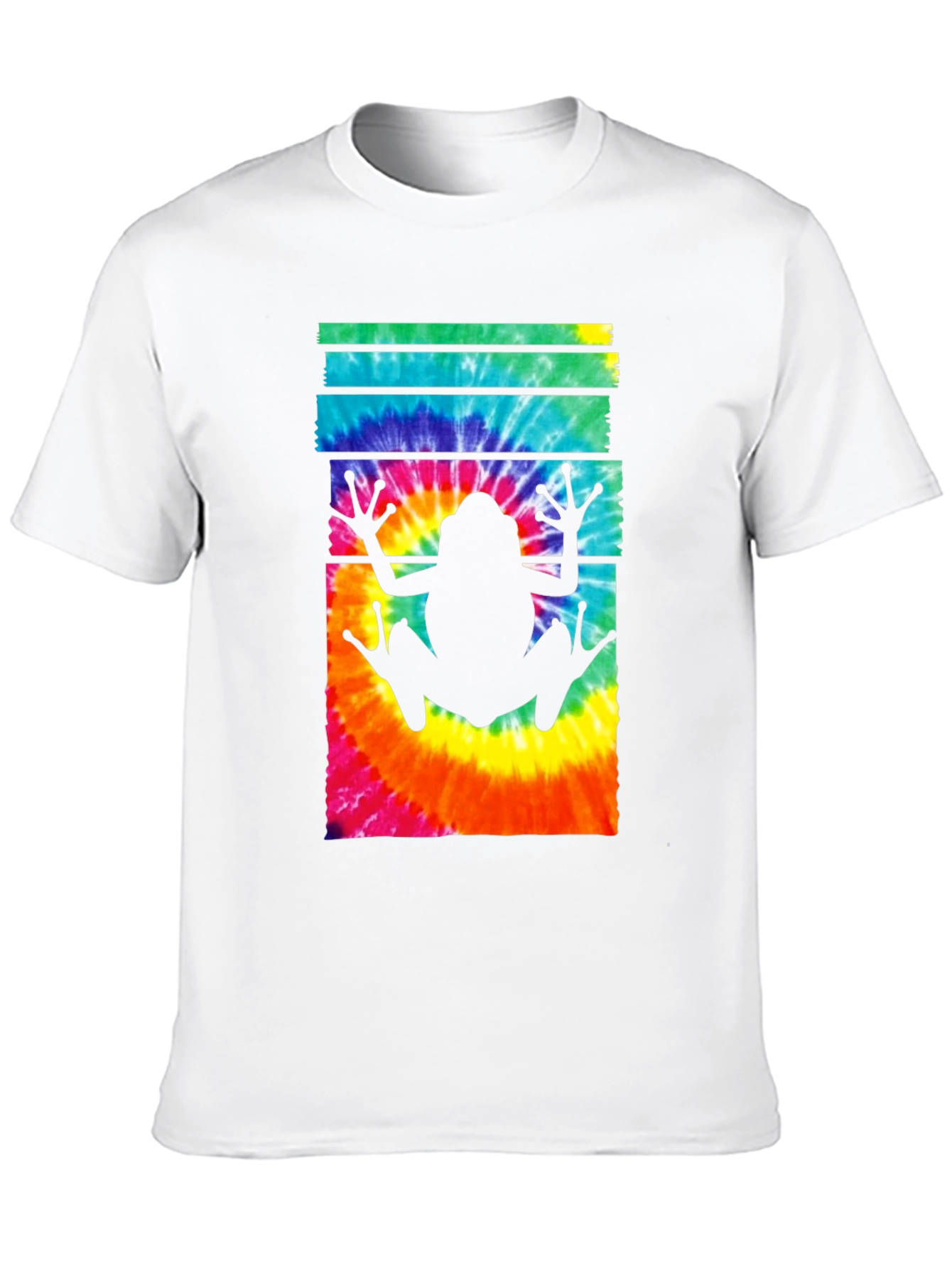 Tie Dye Frog Graphic Tee - Trendy Casual Style