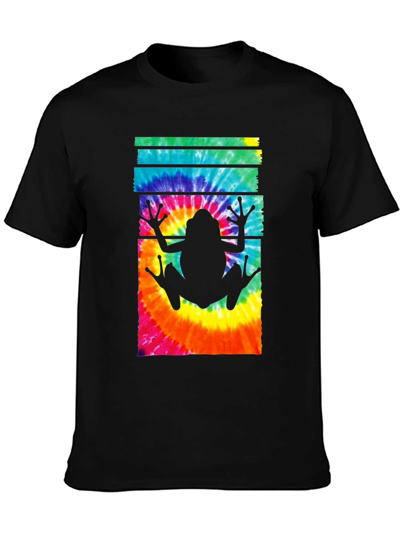 Tie Dye Frog Graphic Tee - Trendy Casual Style