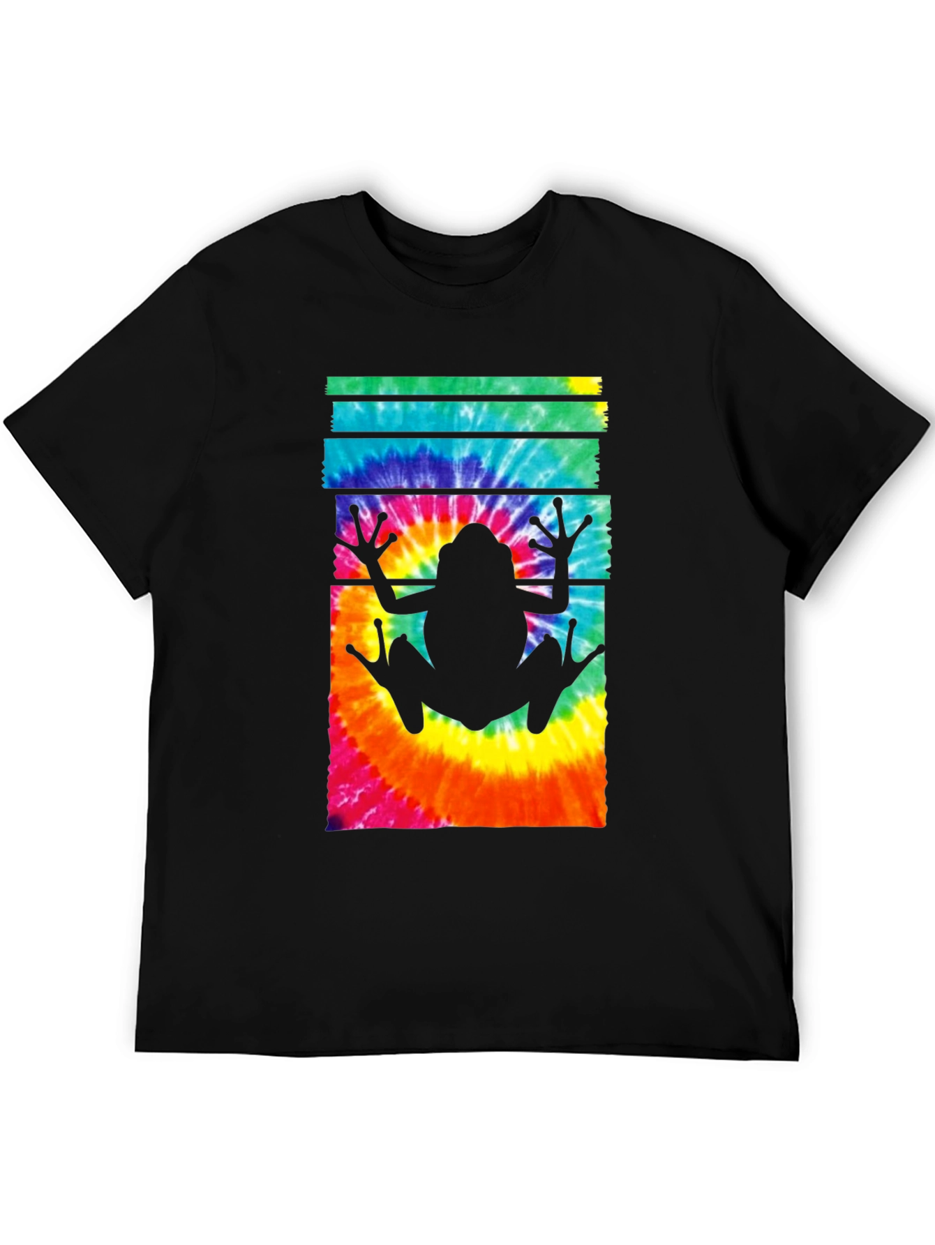 Tie Dye Frog Graphic Tee - Trendy Casual Style