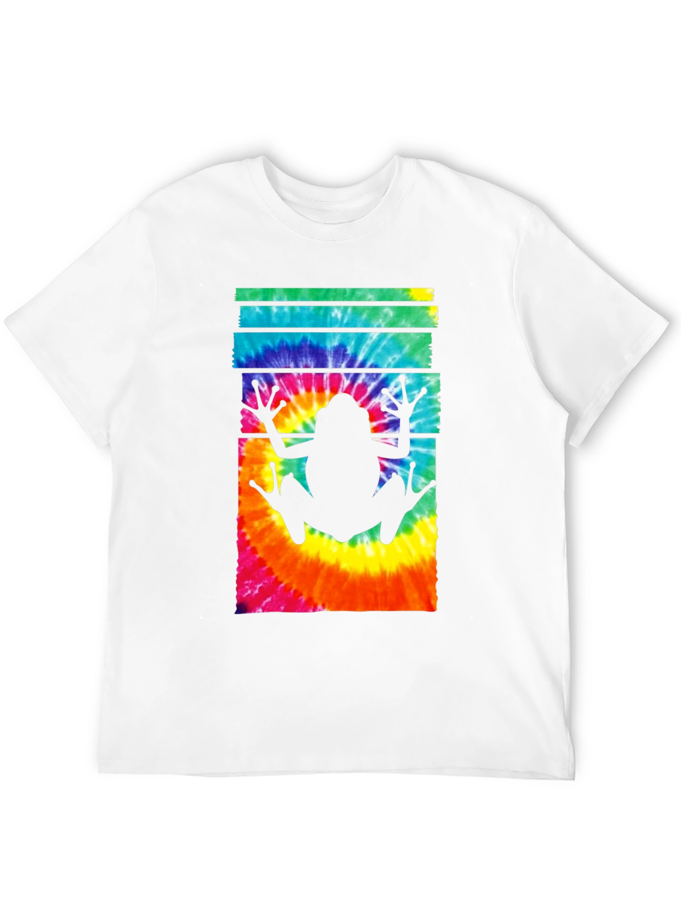 Tie Dye Frog Graphic Tee - Trendy Casual Style