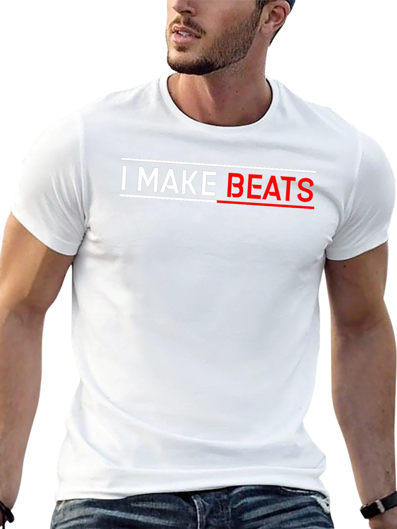 I MAKE BEATS Black T-Shirt - Music Producer Tee