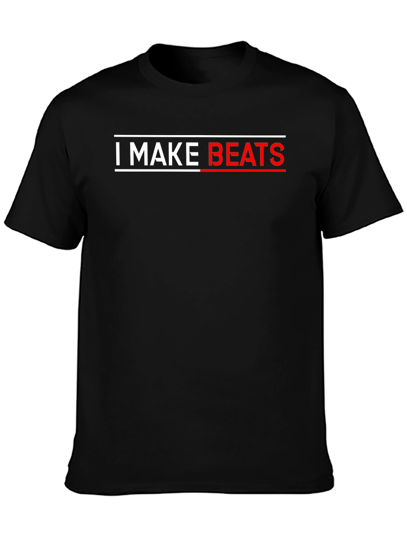 I MAKE BEATS Black T-Shirt - Music Producer Tee