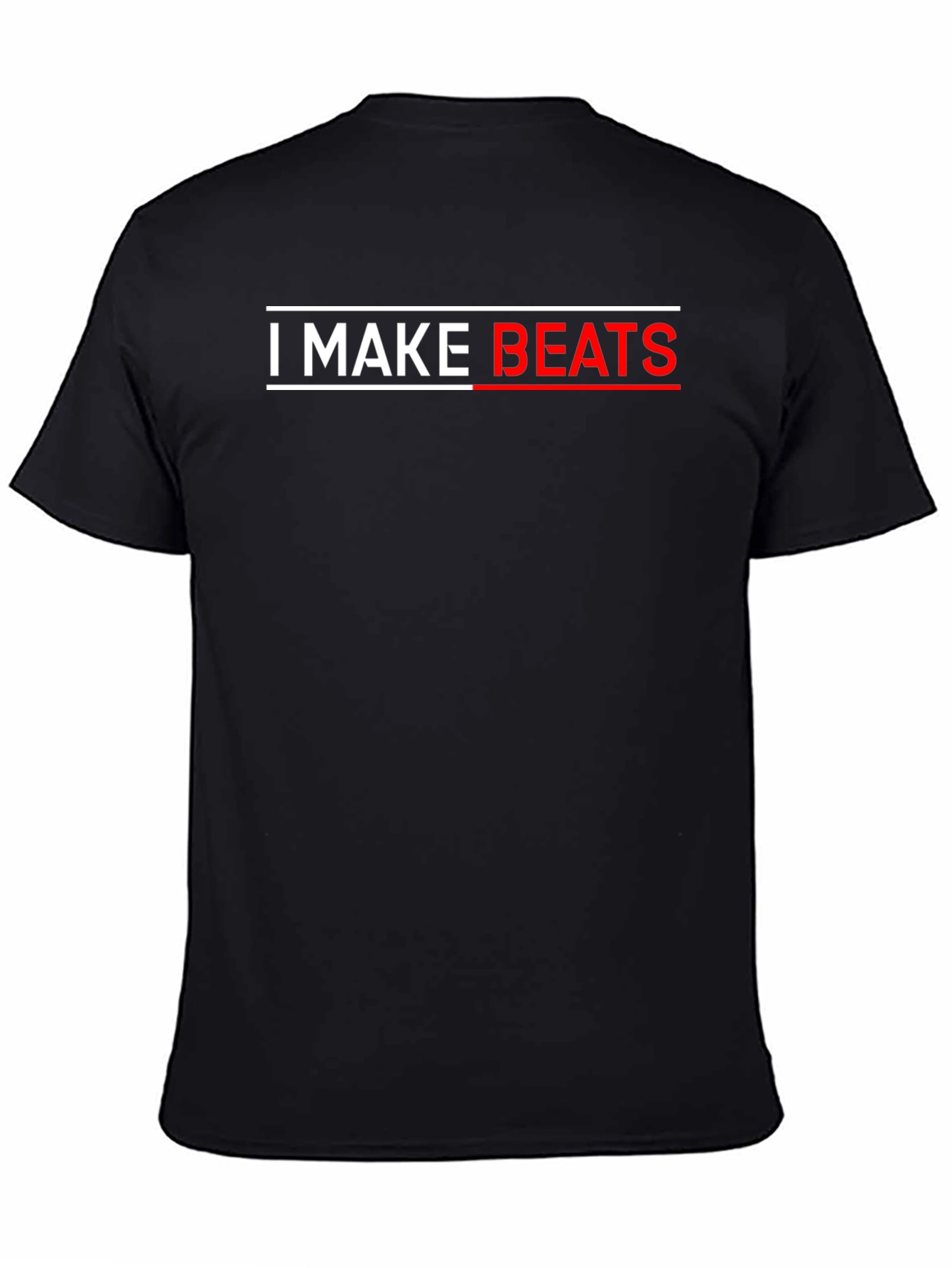 I MAKE BEATS Black T-Shirt - Music Producer Tee