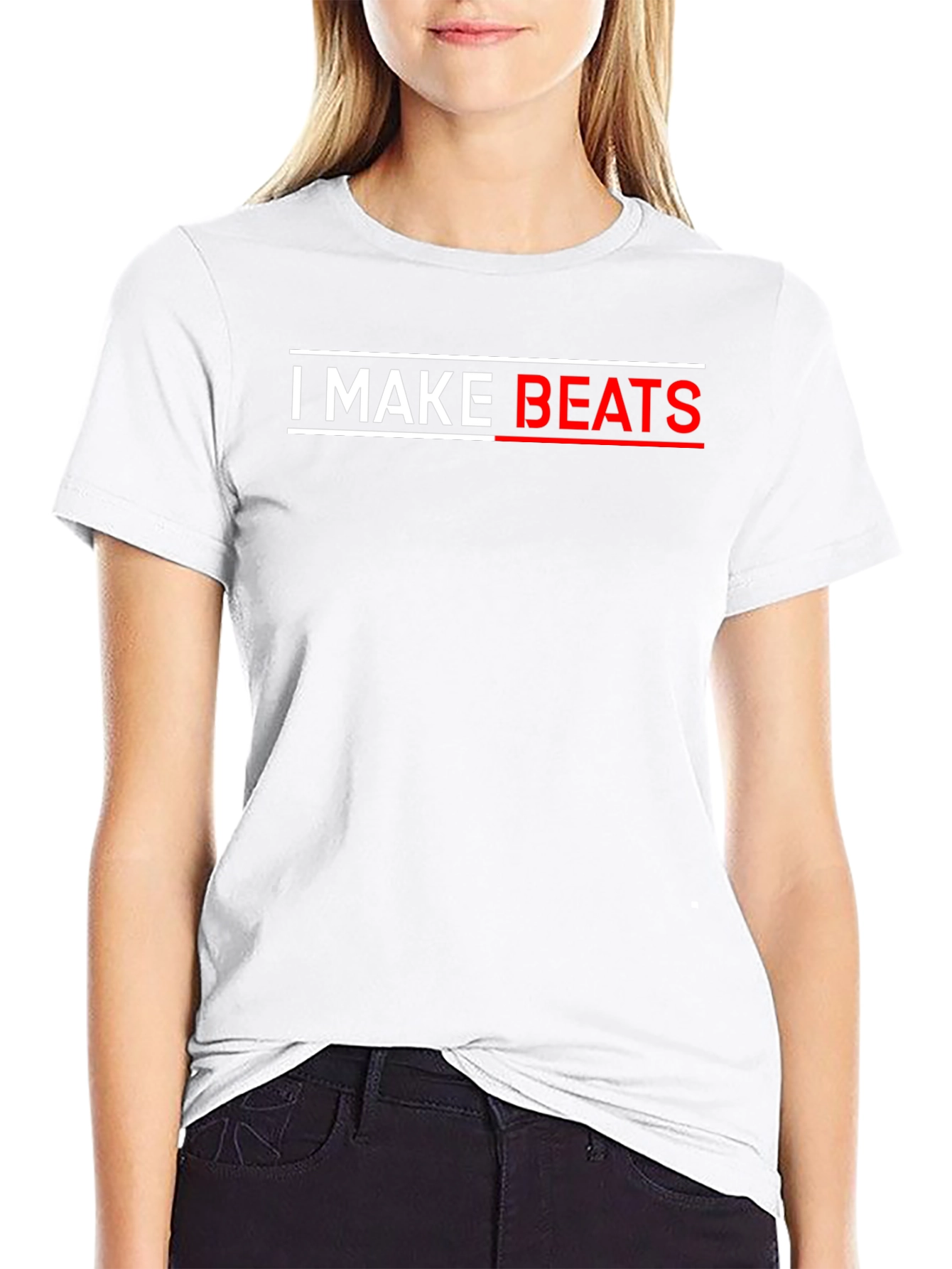 I MAKE BEATS Black T-Shirt - Music Producer Tee