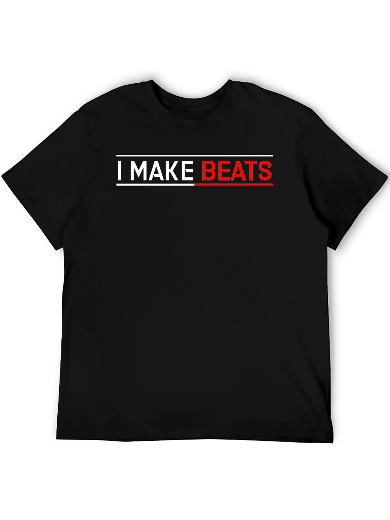 I MAKE BEATS Black T-Shirt - Music Producer Tee