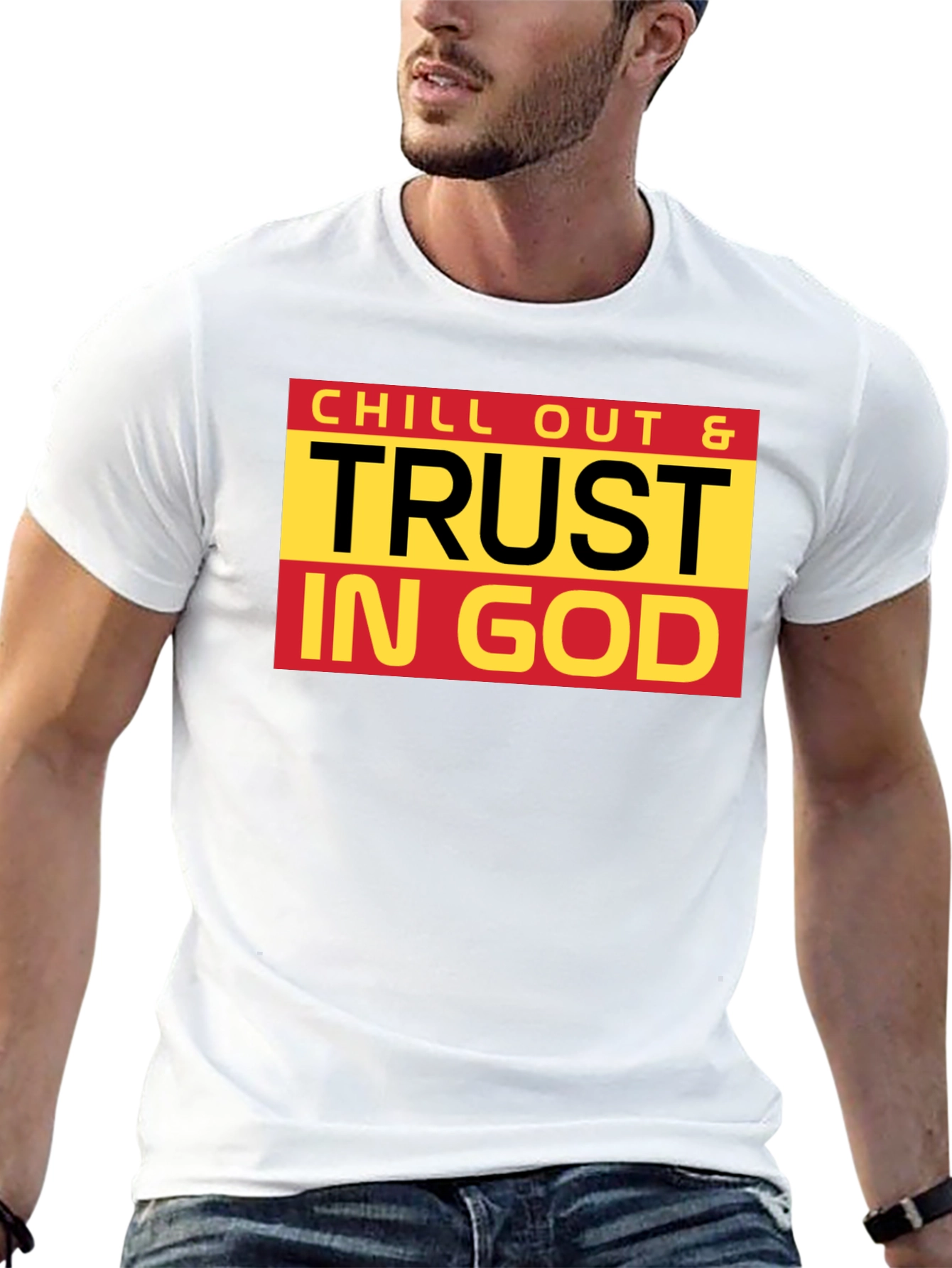 Chill Out & Trust In God Black T-Shirt