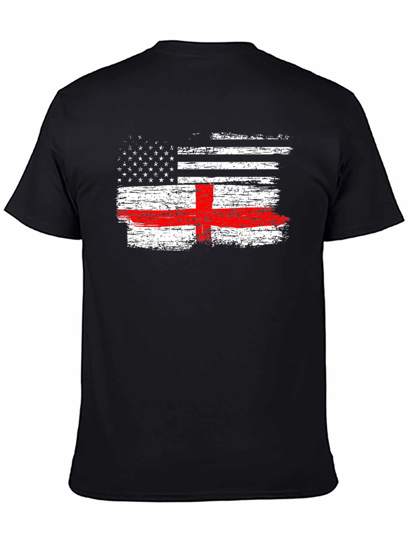 USA England Flag Graphic Tee
