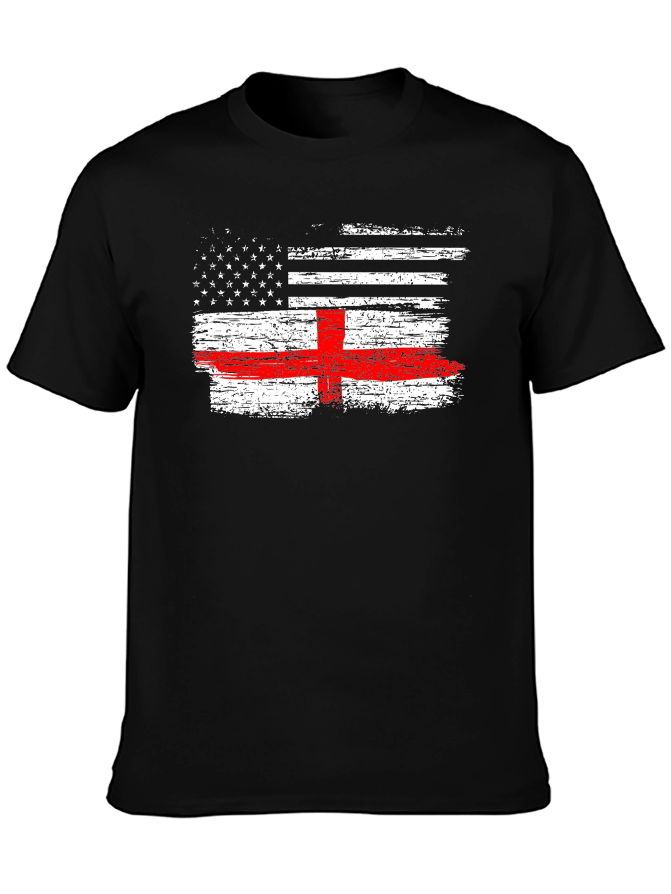 USA England Flag Graphic Tee