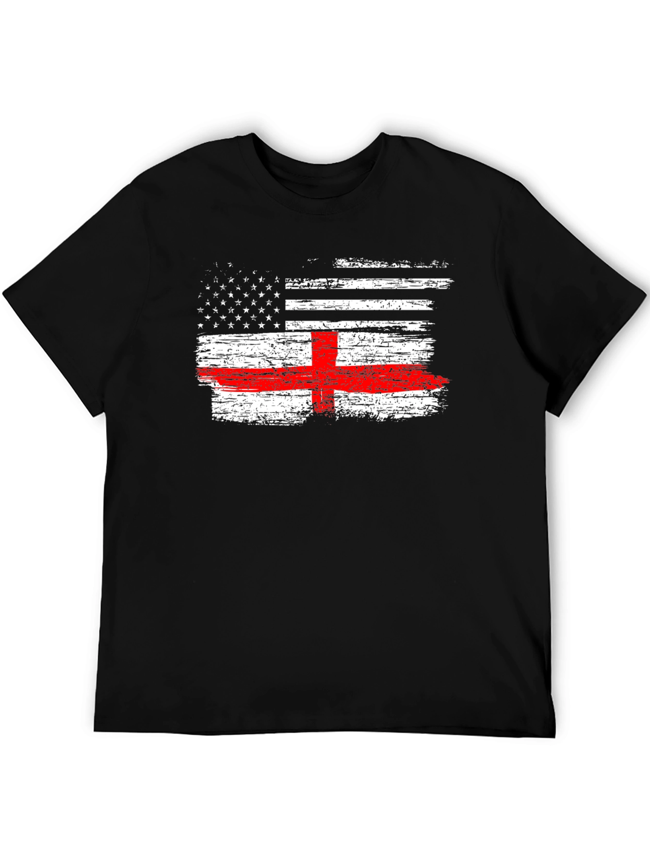 USA England Flag Graphic Tee