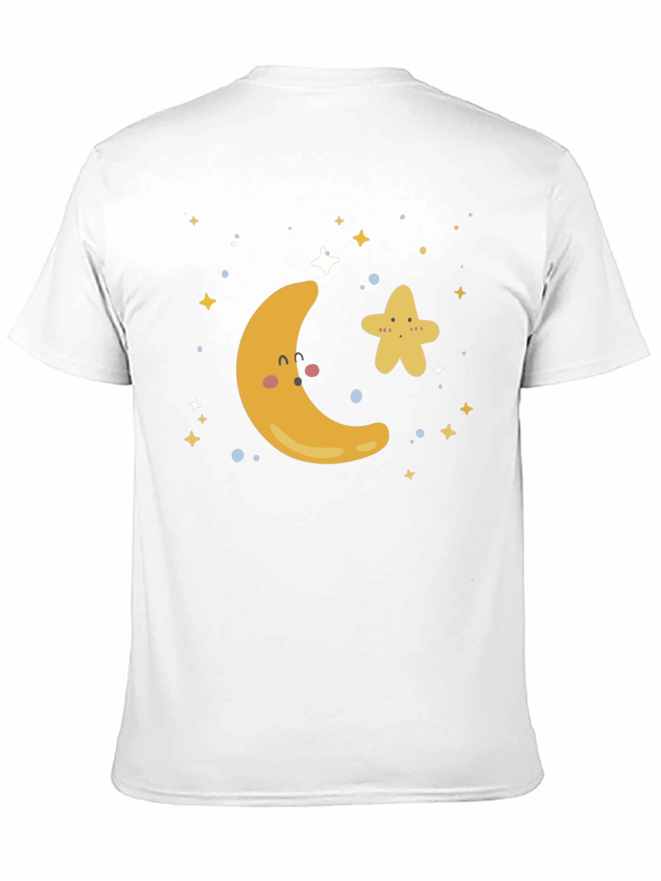 Cute Moon & Star Graphic T-Shirt