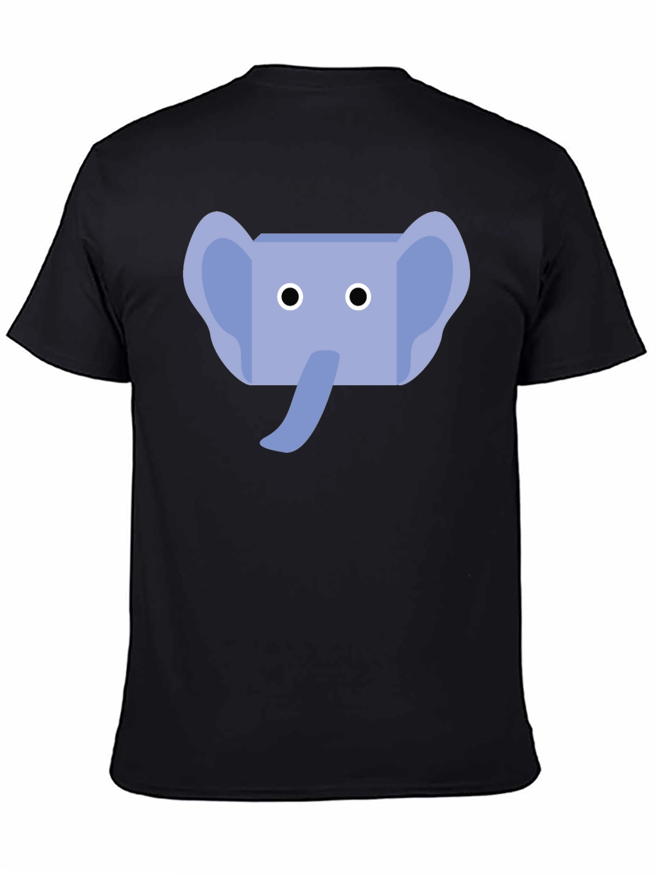 Elephant Graphic Tee - Black Cotton Shirt