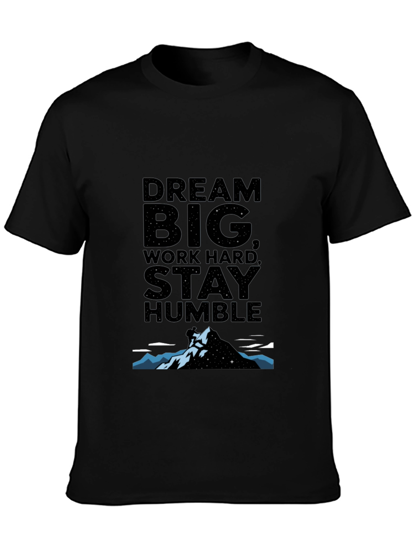 Dream Big Graphic Tee - Black Unisex T-Shirt