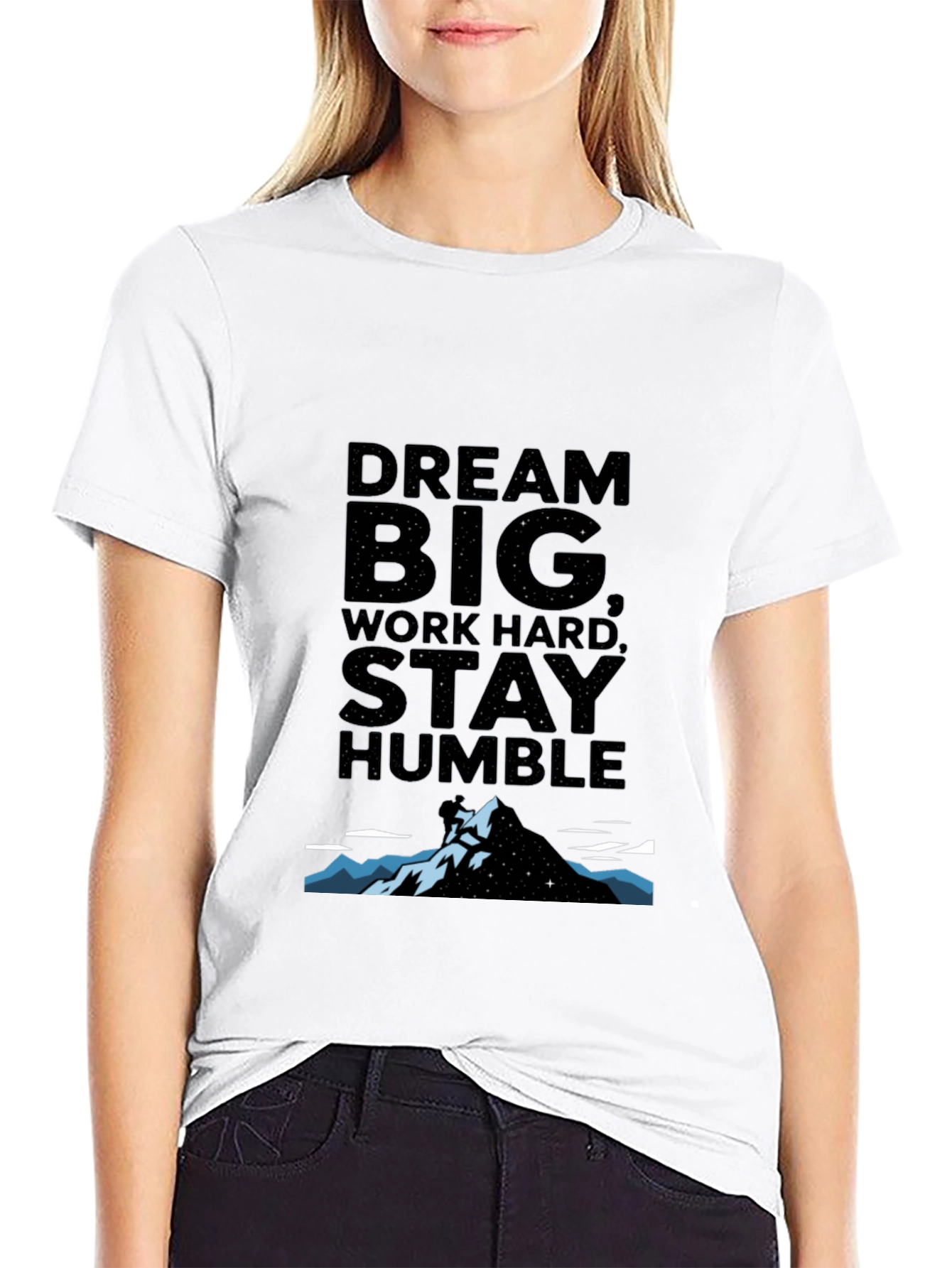 Dream Big Graphic Tee - Black Unisex T-Shirt
