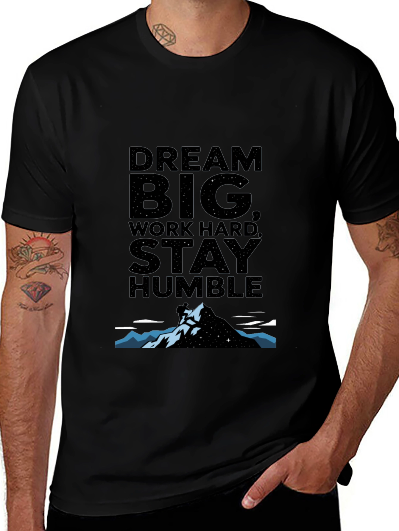 Dream Big Graphic Tee - Black Unisex T-Shirt