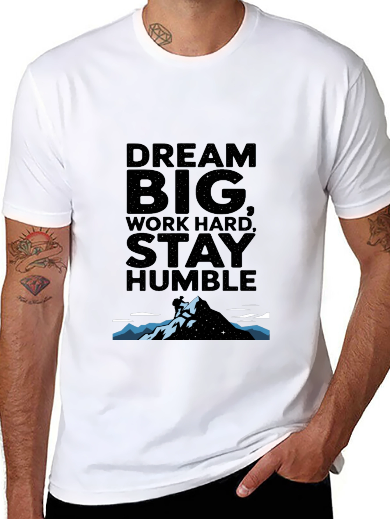 Dream Big Graphic Tee - Black Unisex T-Shirt