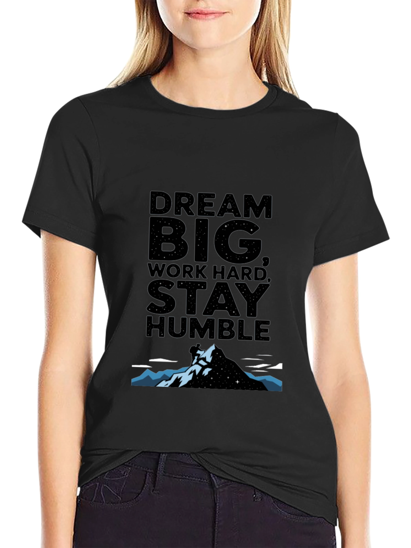 Dream Big Graphic Tee - Black Unisex T-Shirt