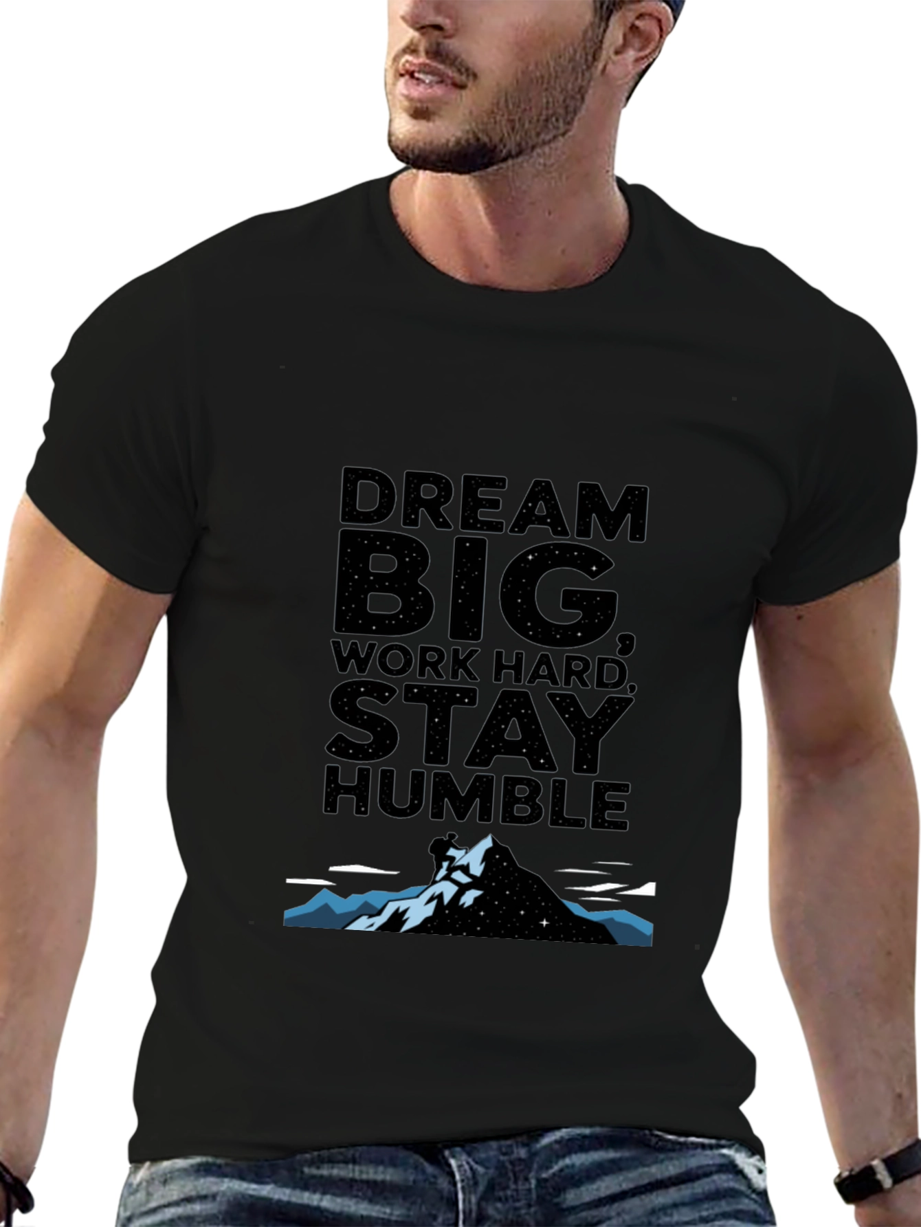 Dream Big Graphic Tee - Black Unisex T-Shirt