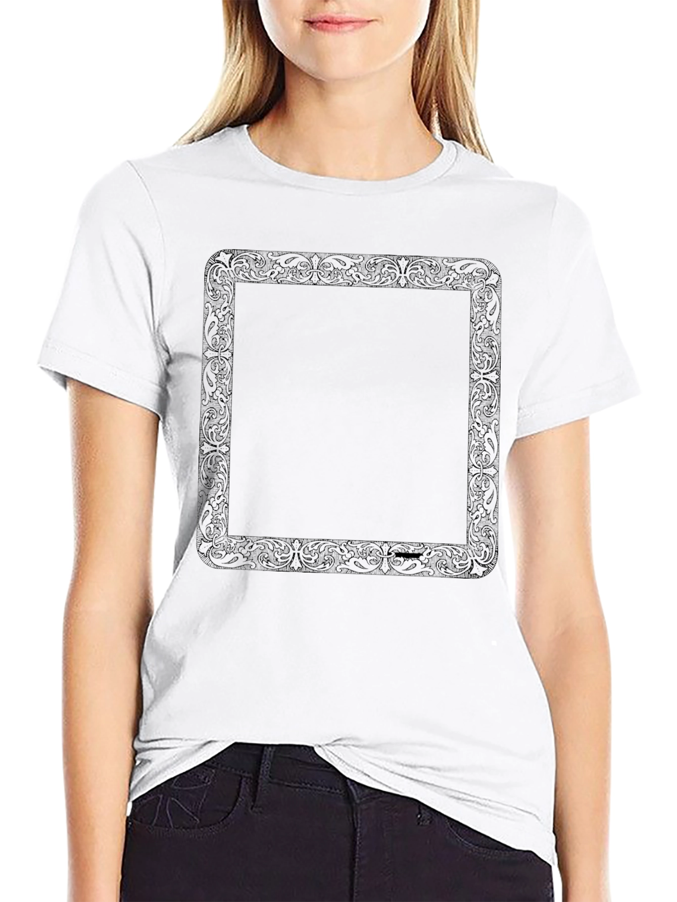 Elegant Framed Graphic Tee - Stylish & Unique