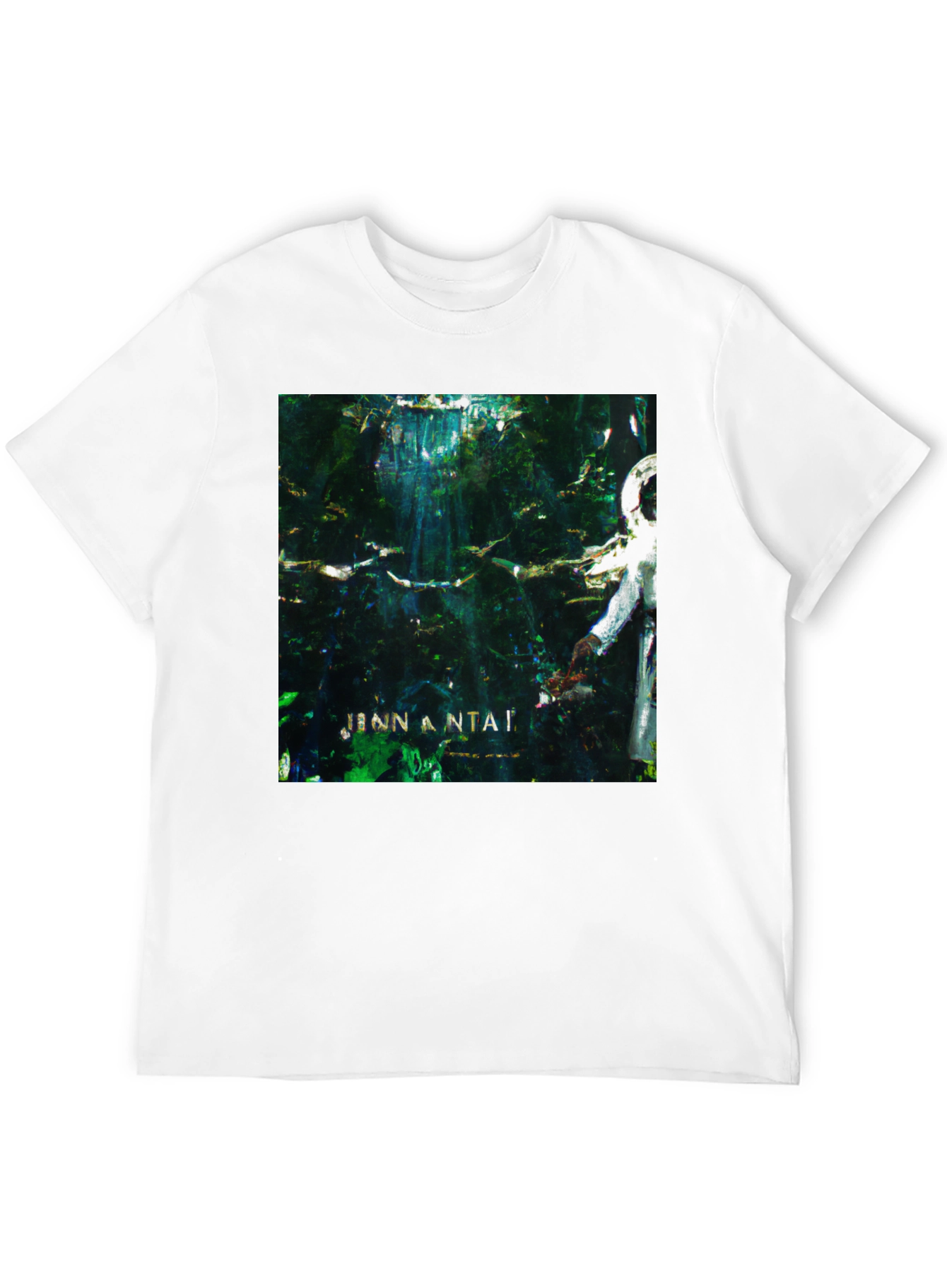 Abstract Art Graphic Print Black T-Shirt