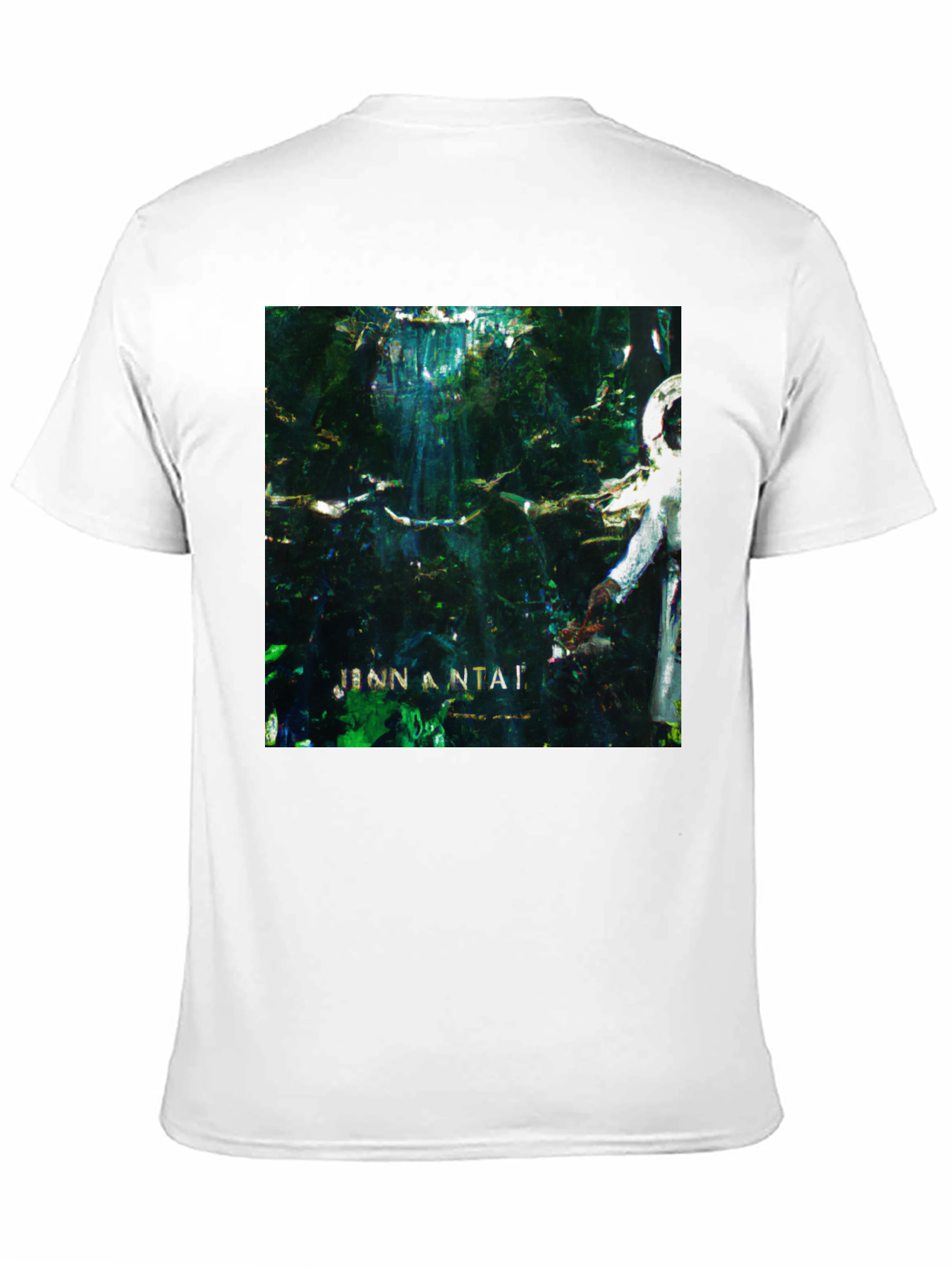 Abstract Art Graphic Print Black T-Shirt