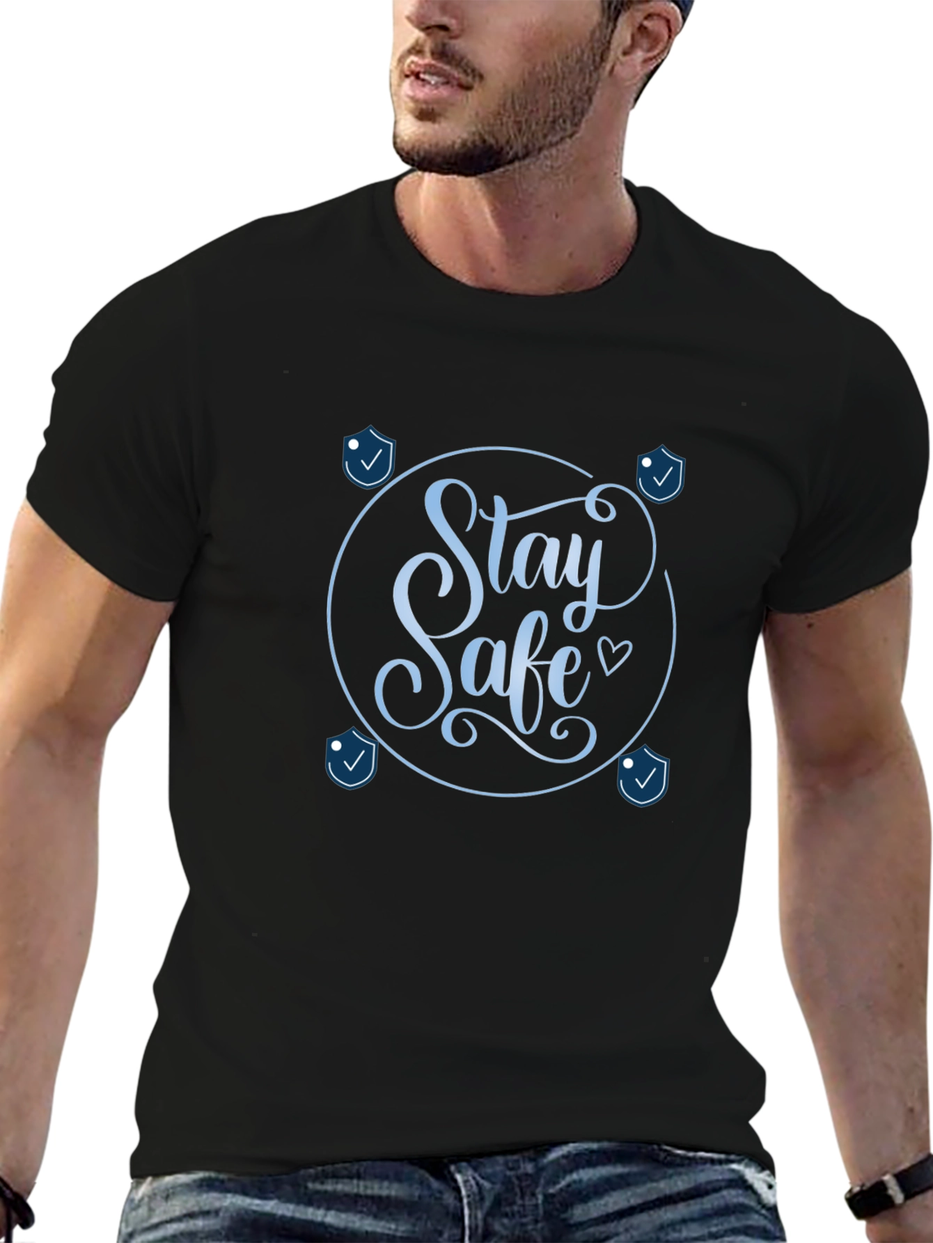 Stay Safe Graphic Tee - Stylish Protection