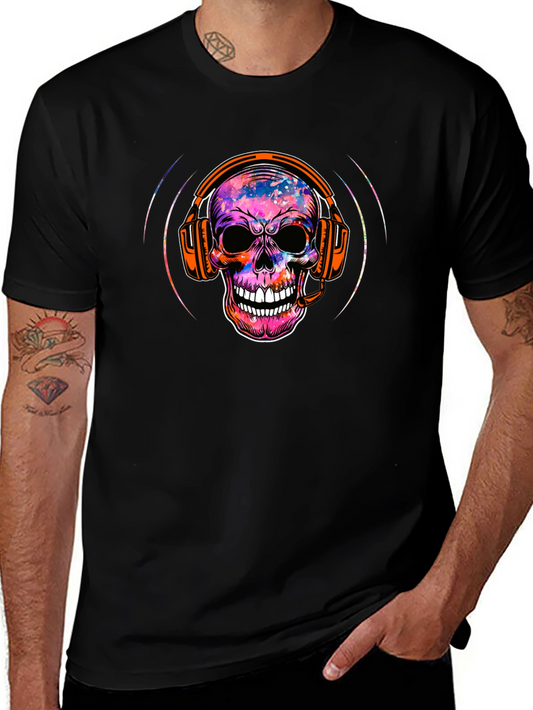 Skull Headphone Graphic Tee - Rock On!