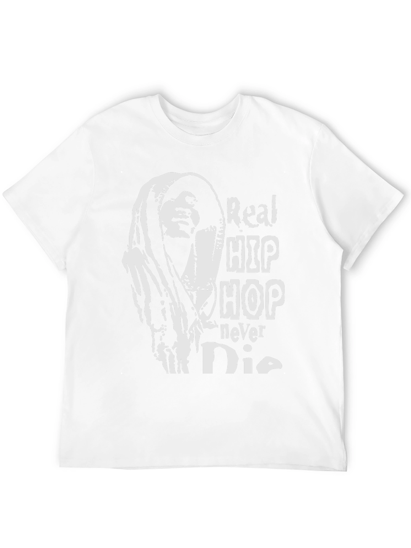 Real Hip Hop Never Die Black Graphic Tee
