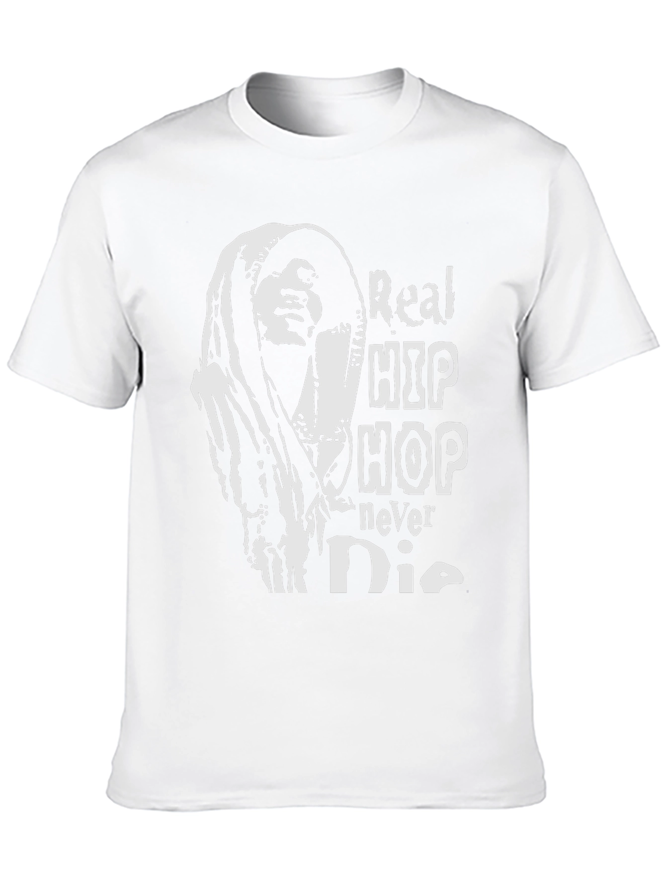 Real Hip Hop Never Die Black Graphic Tee