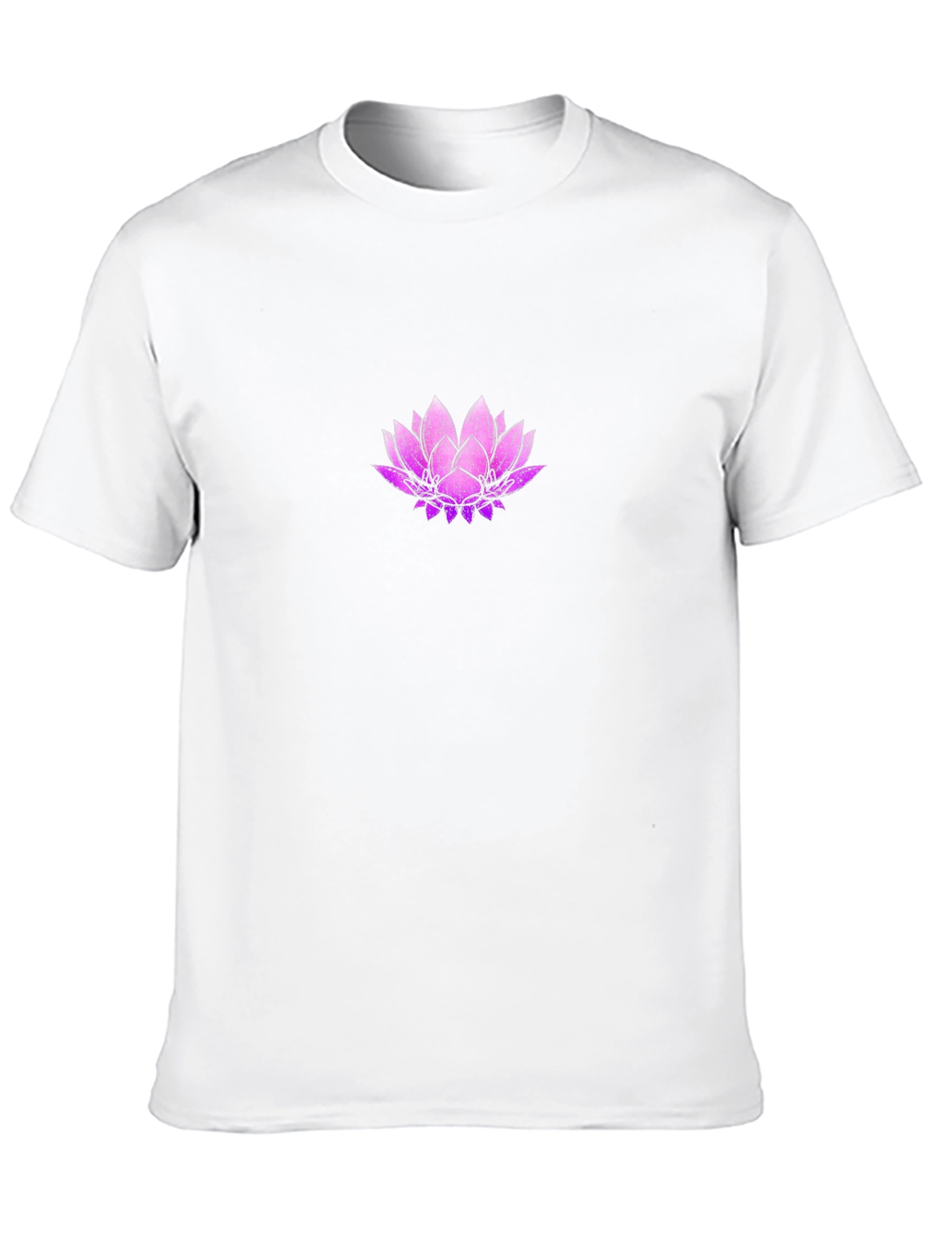 Lotus Flower Graphic Black T-Shirt