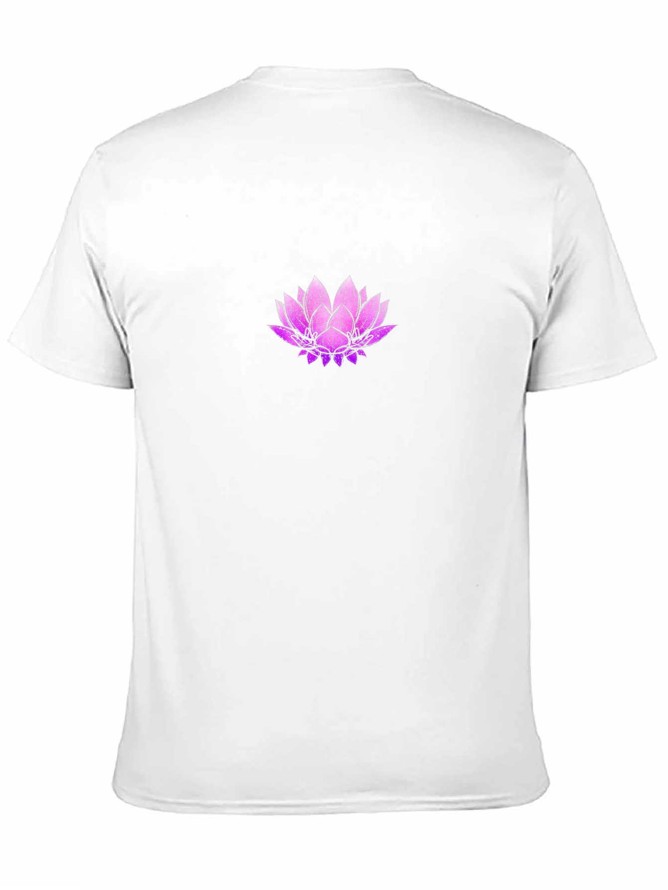 Lotus Flower Graphic Black T-Shirt