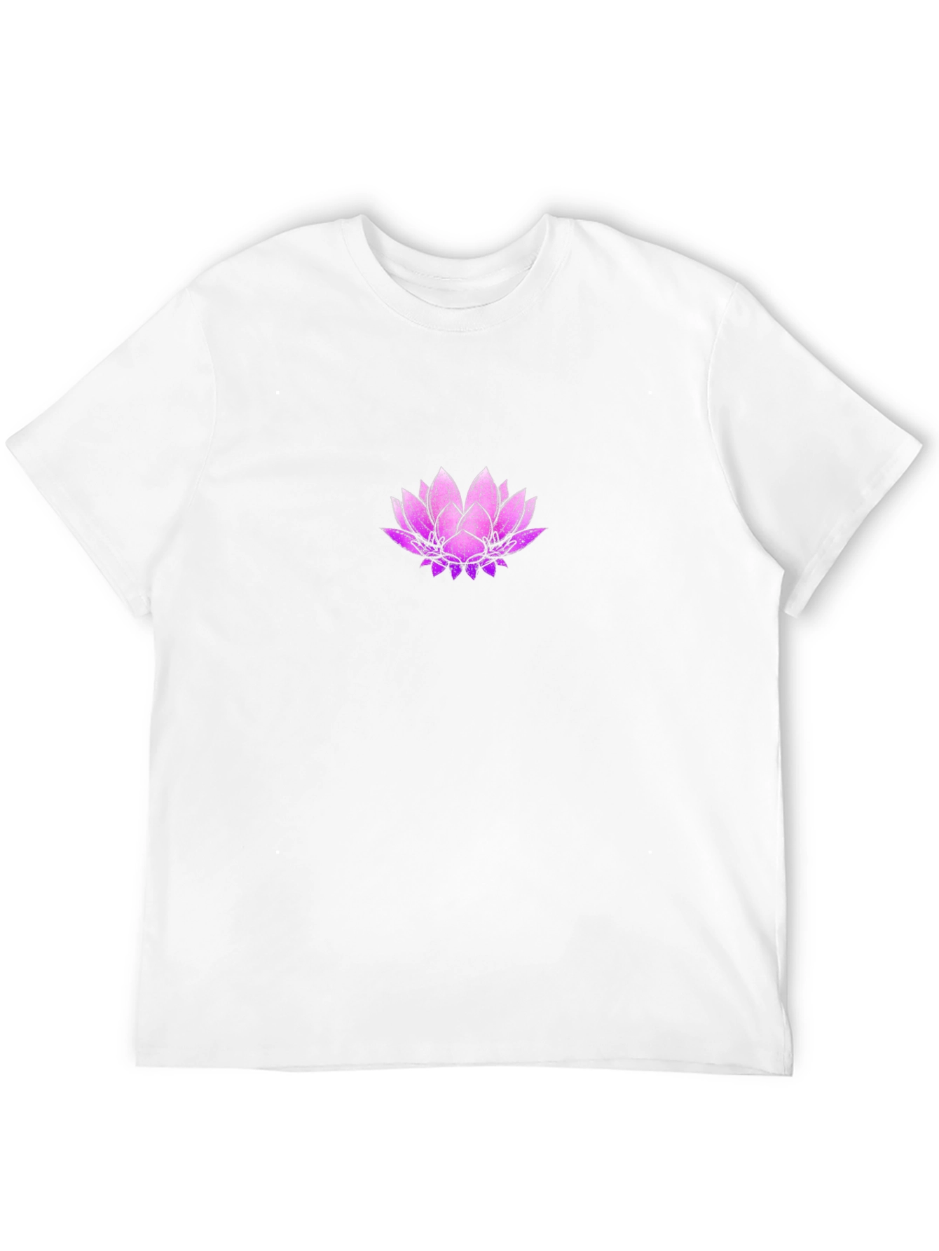 Lotus Flower Graphic Black T-Shirt