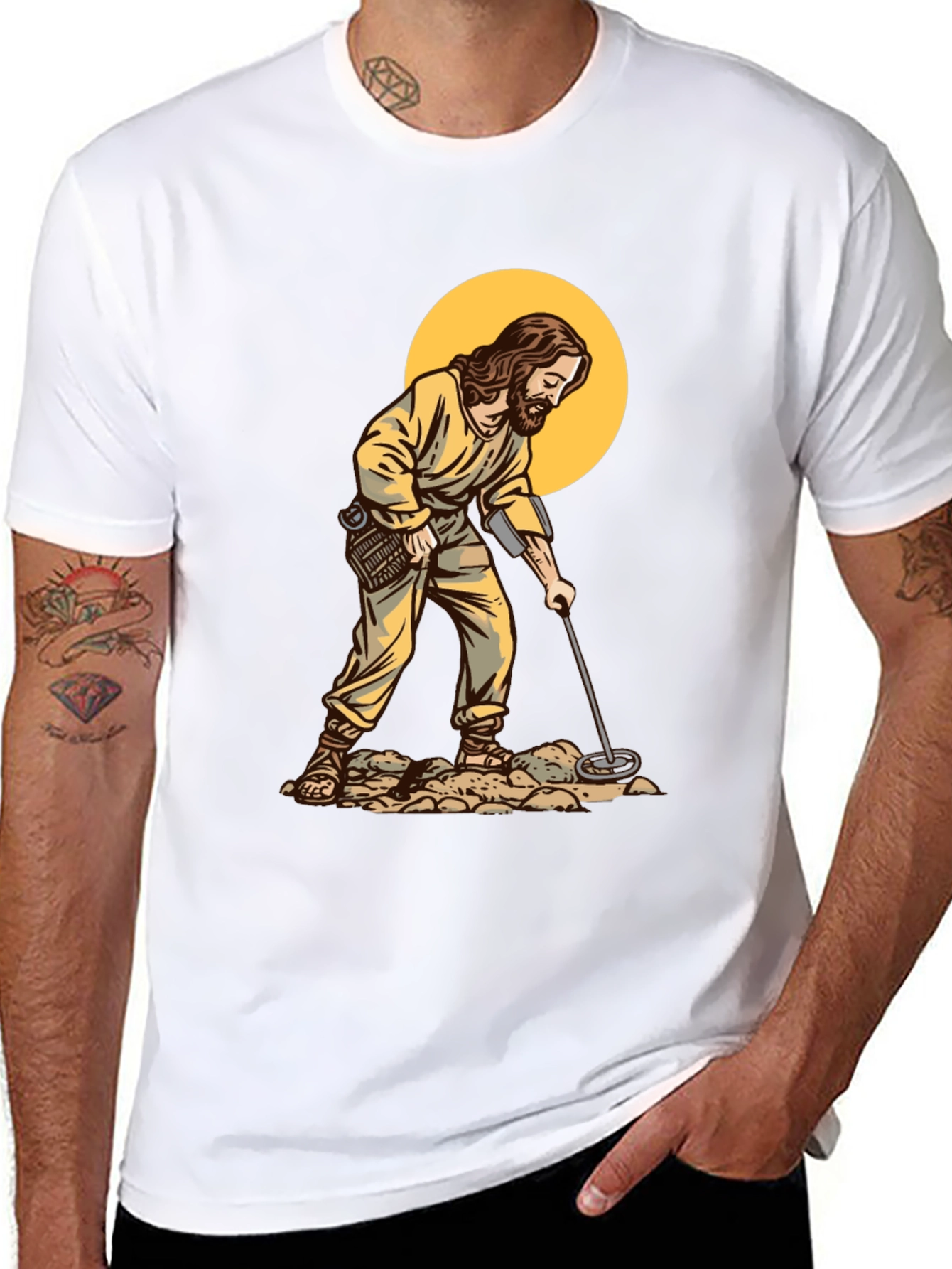 Jesus Metal Detecting Humor T-Shirt