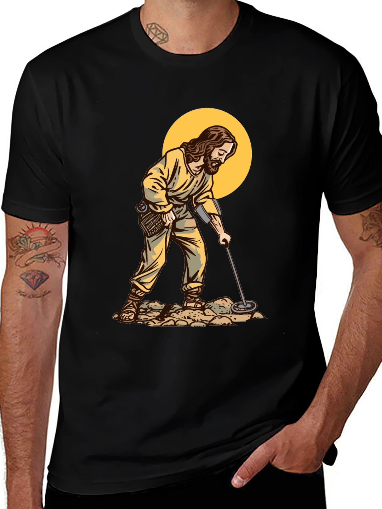 Jesus Metal Detecting Humor T-Shirt