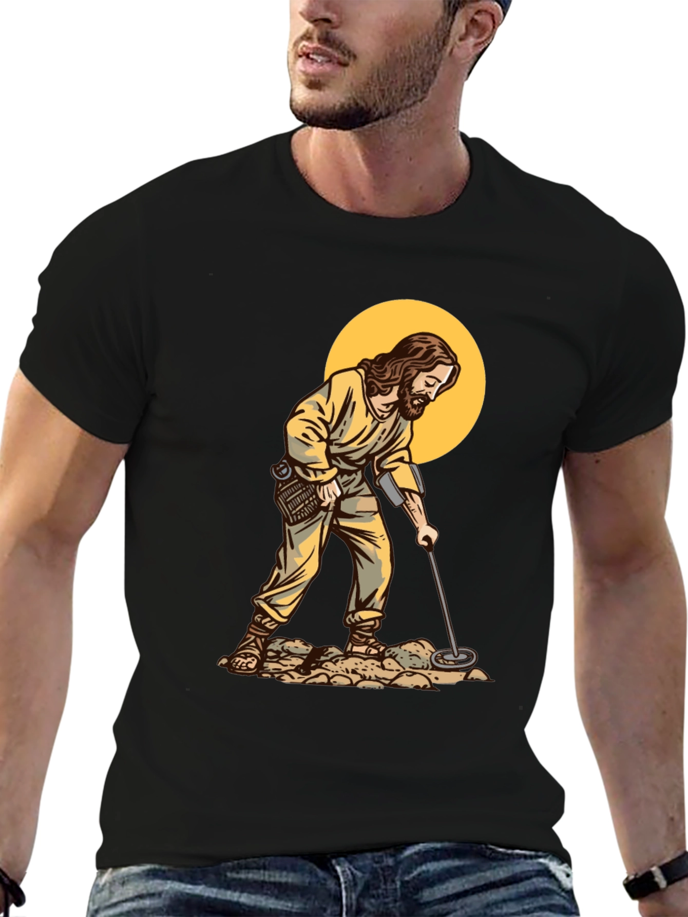 Jesus Metal Detecting Humor T-Shirt