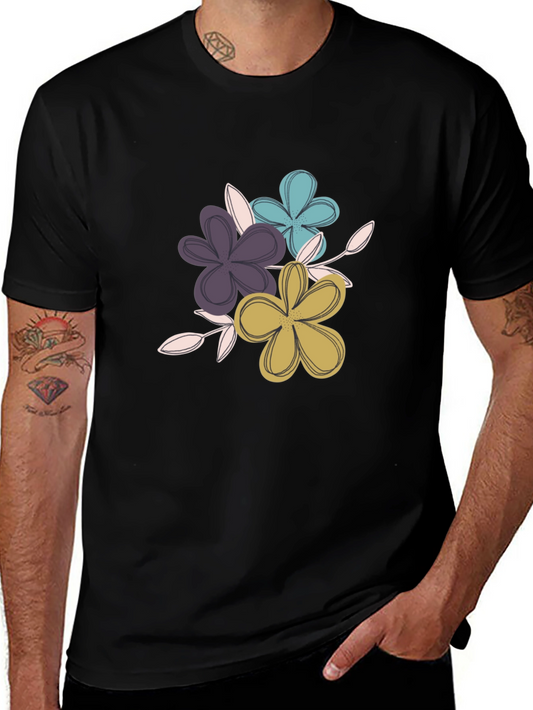 Floral Graphic Tee - Soft Cotton Blend