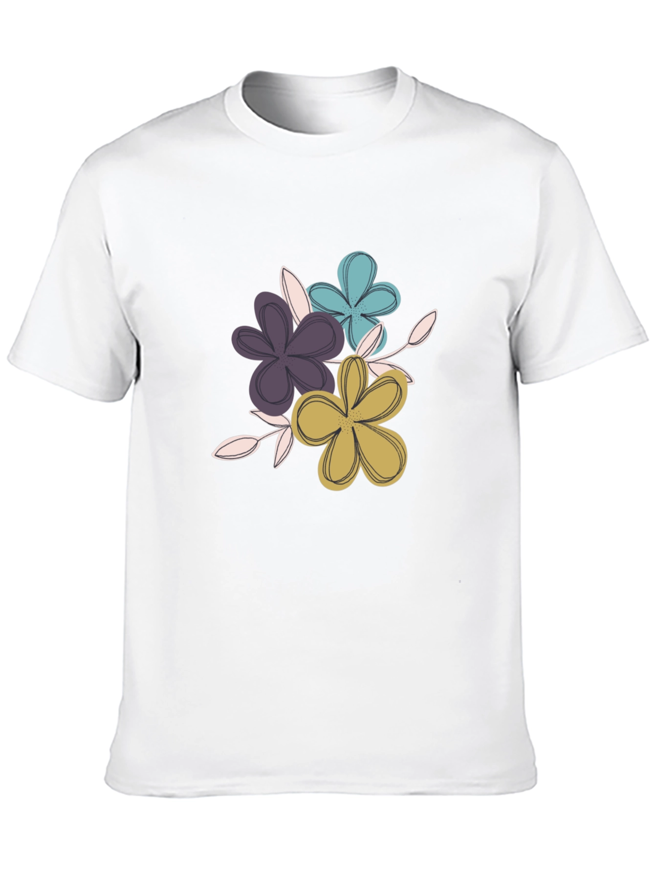 Floral Graphic Tee - Soft Cotton Blend