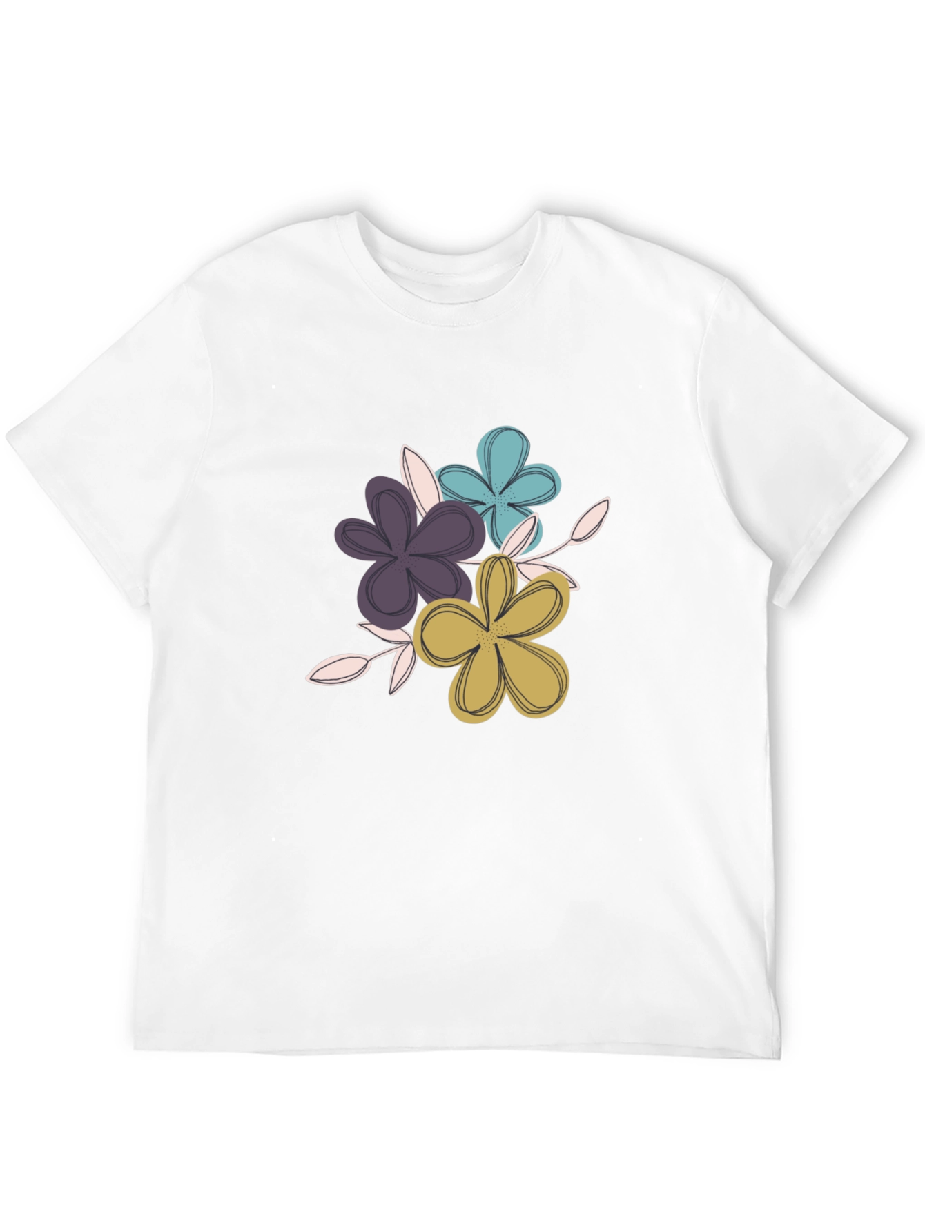 Floral Graphic Tee - Soft Cotton Blend