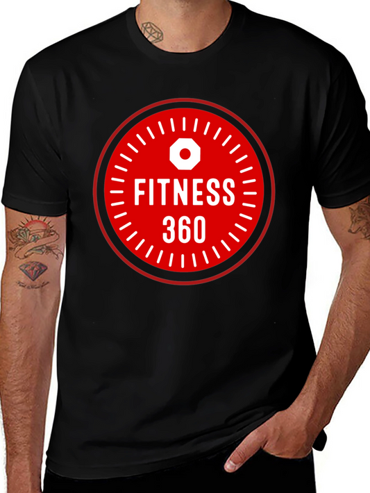 Fitness 360 Graphic T-Shirt - Black