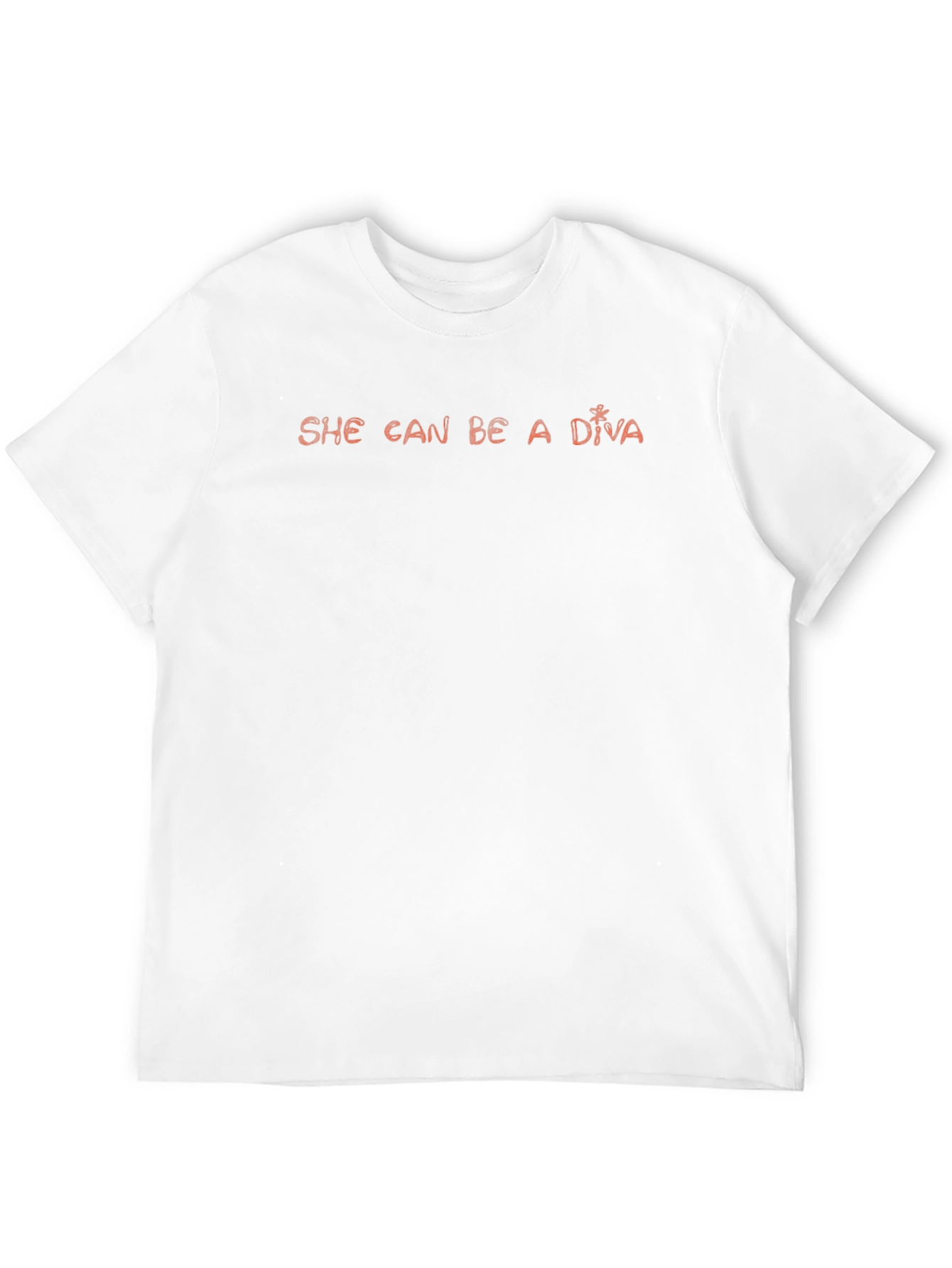 She Can Be A Diva Black Graphic T-Shirt