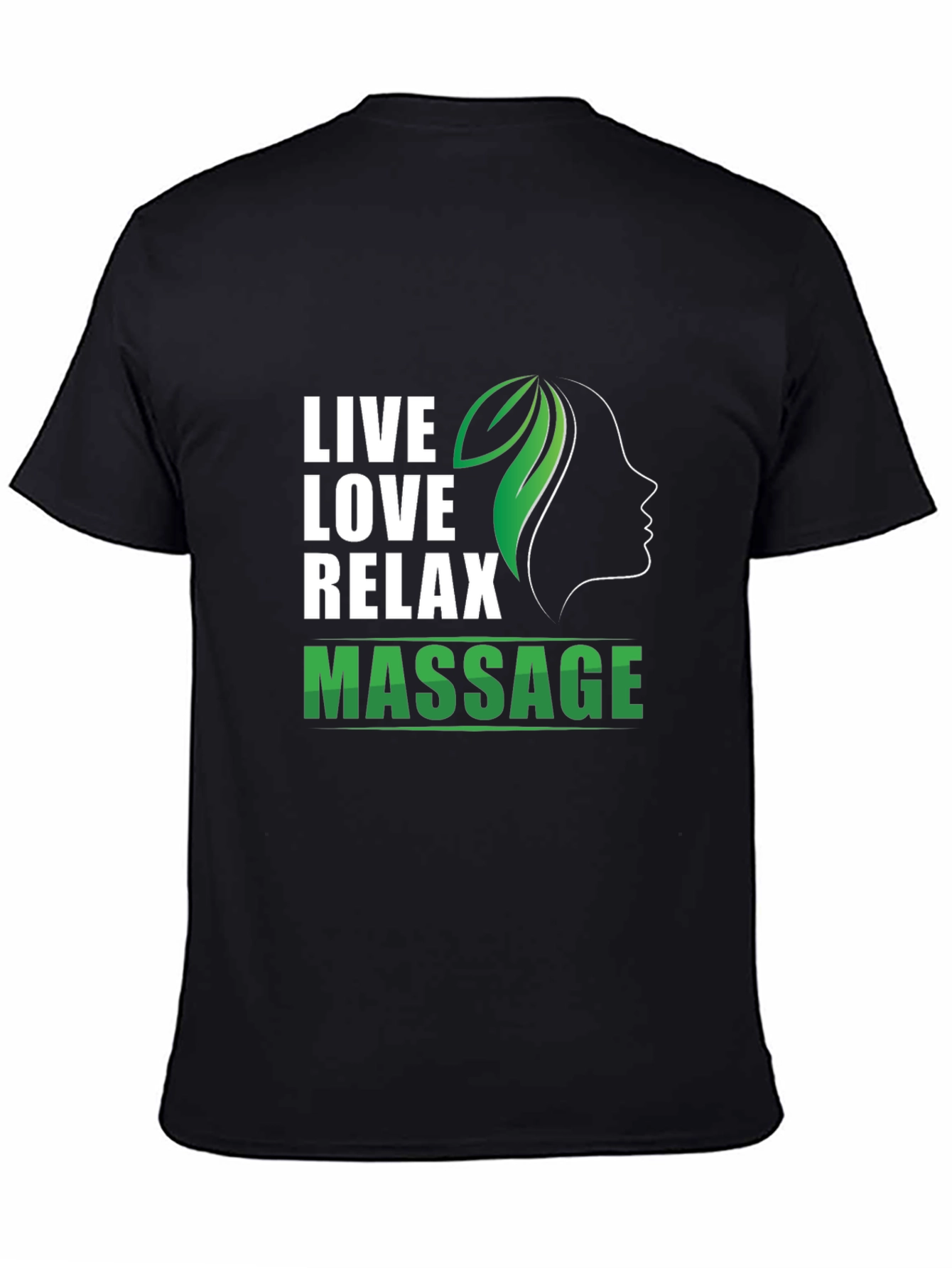 Live Love Relax Massage Black T-Shirt