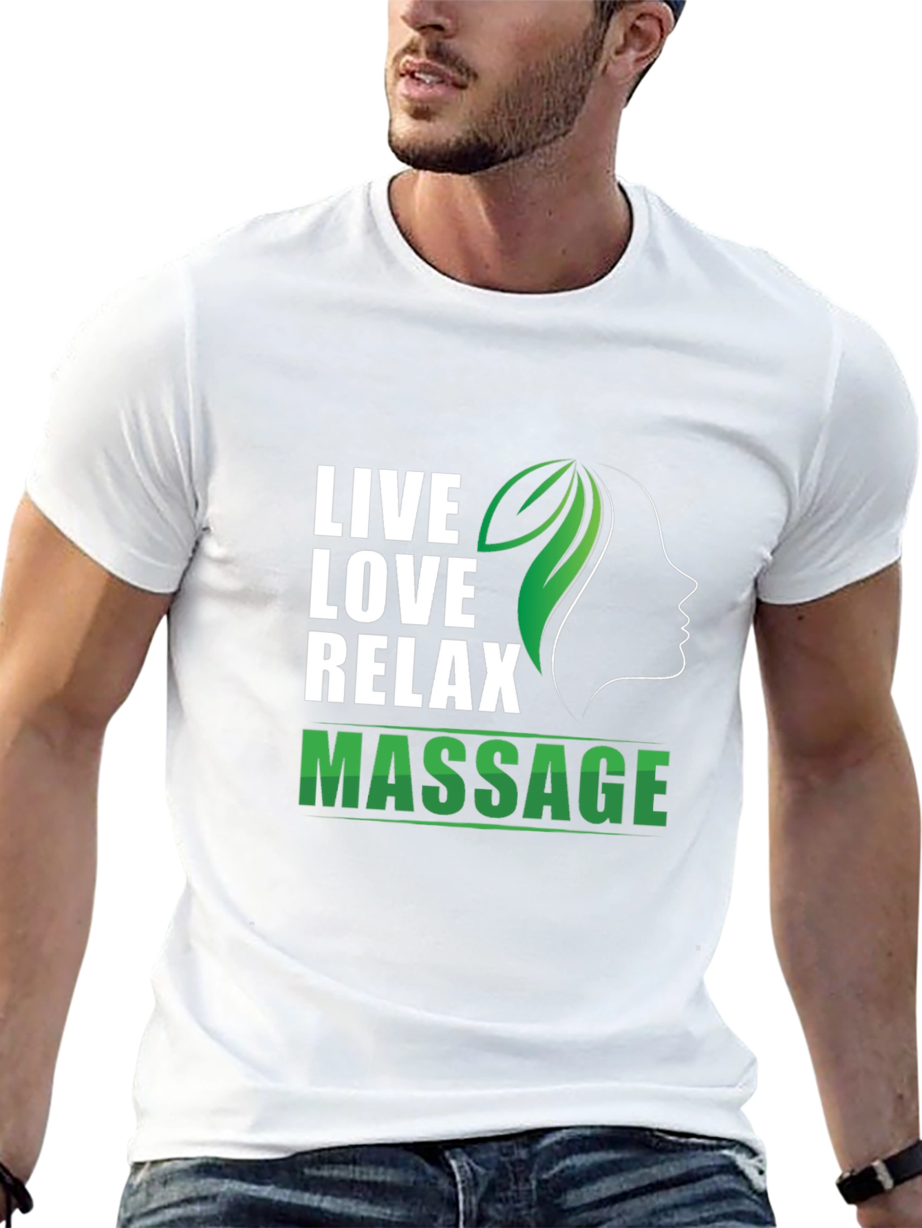 Live Love Relax Massage Black T-Shirt