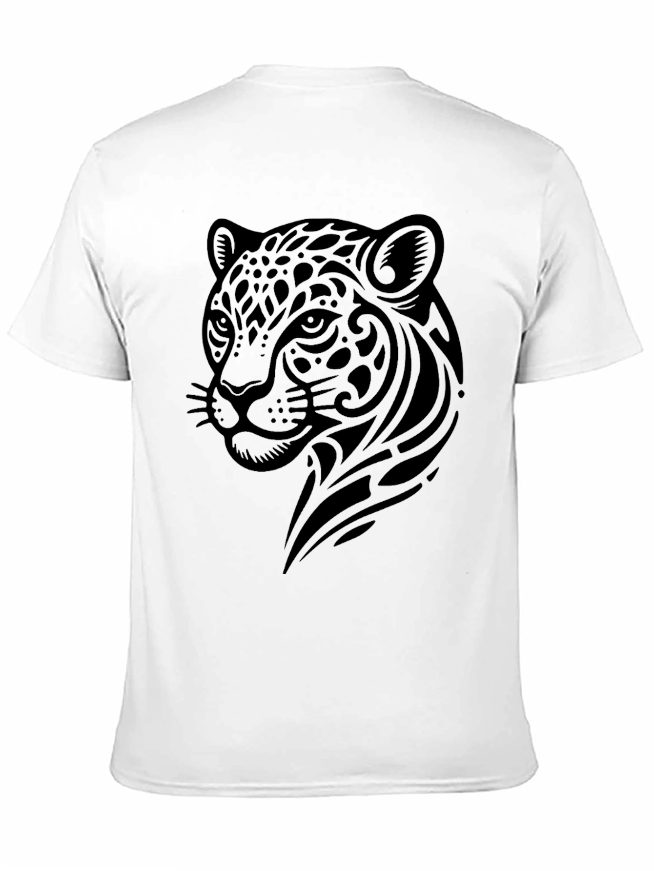 Jaguar Tribal Graphic Black T-Shirt