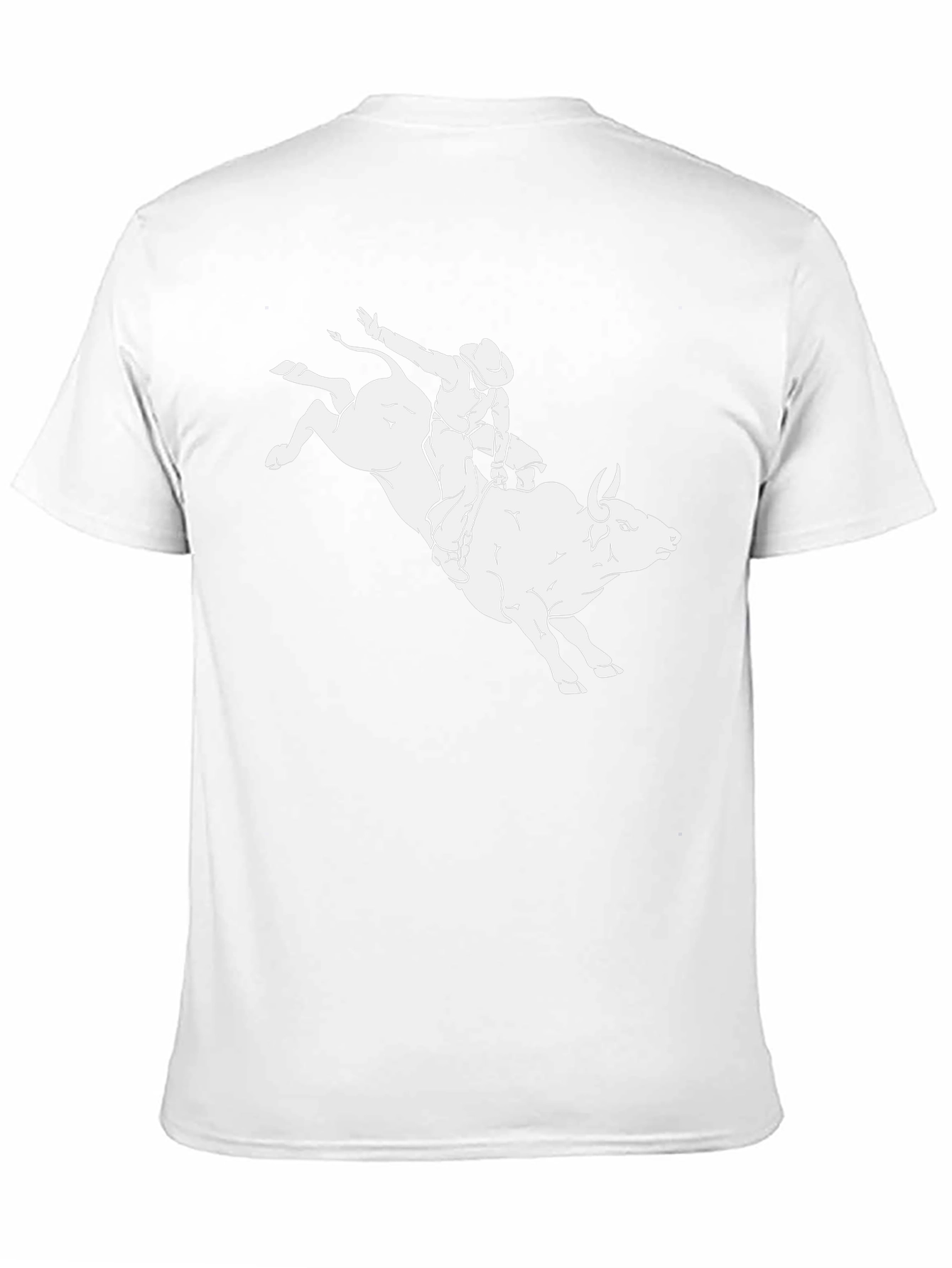Black Bull Riding T-Shirt - Cowboy Rodeo Graphic Tee