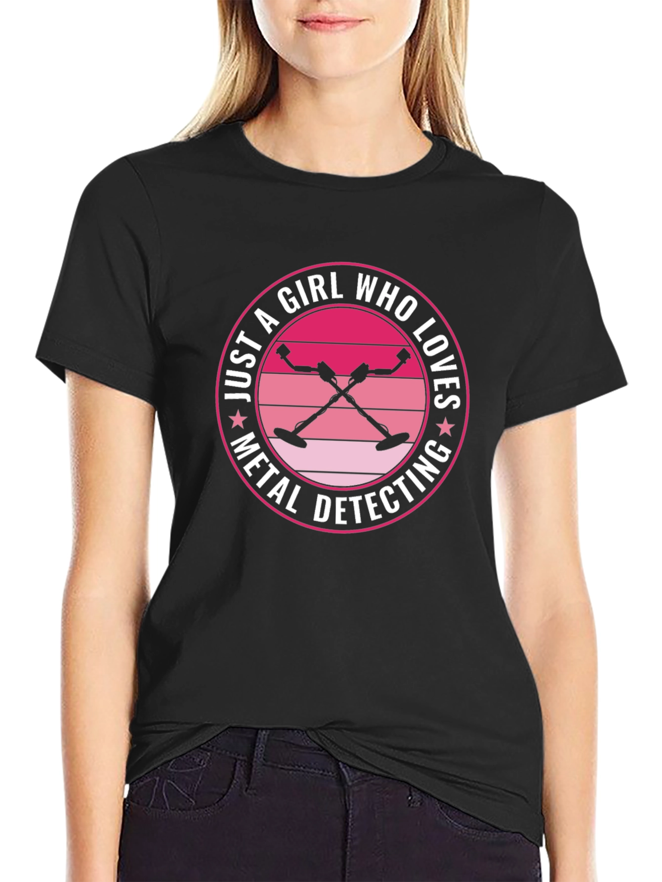 Metal Detecting Girl T-Shirt Gift