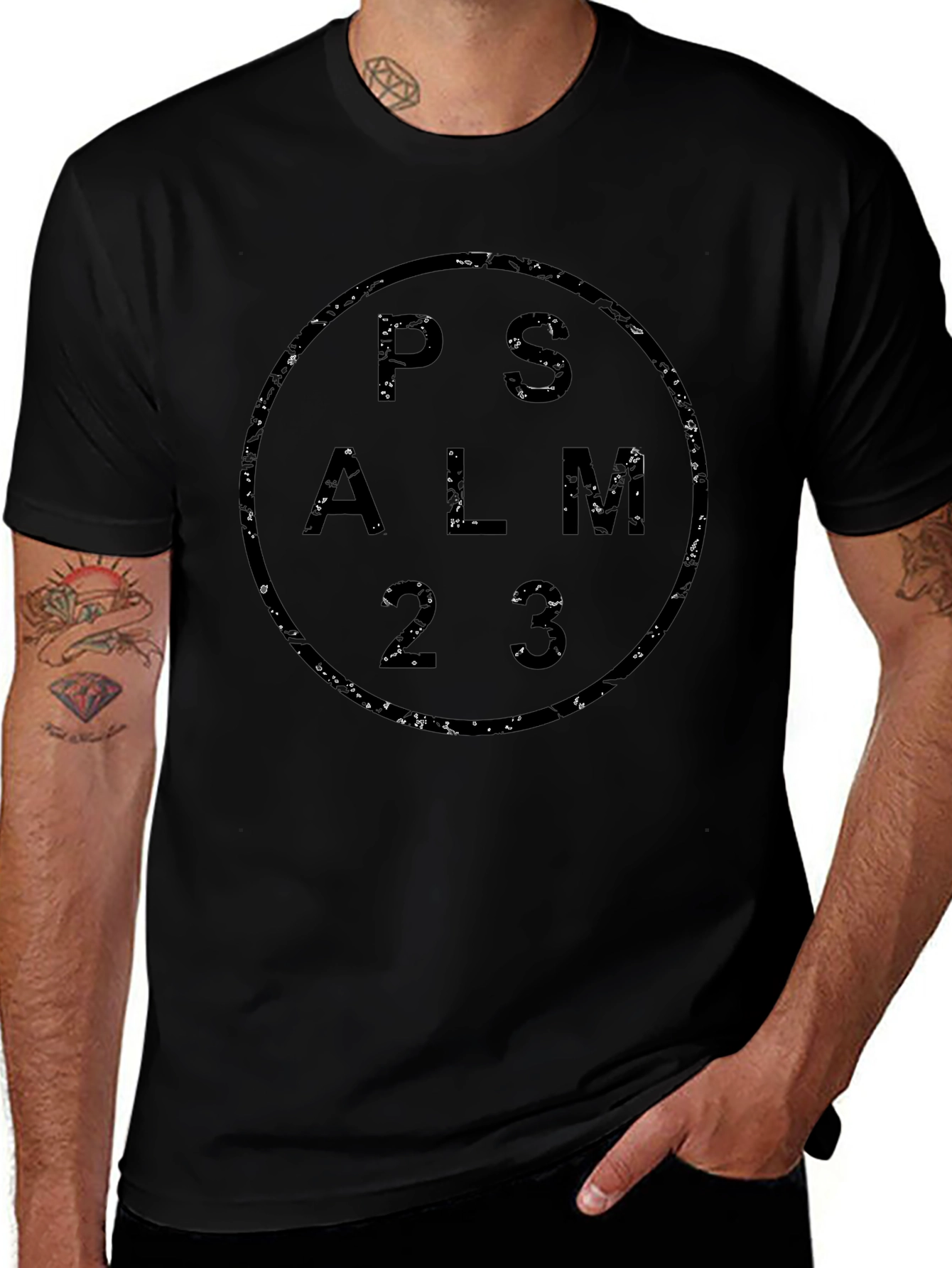 Psalm 23 Graphic T-Shirt - Christian Apparel