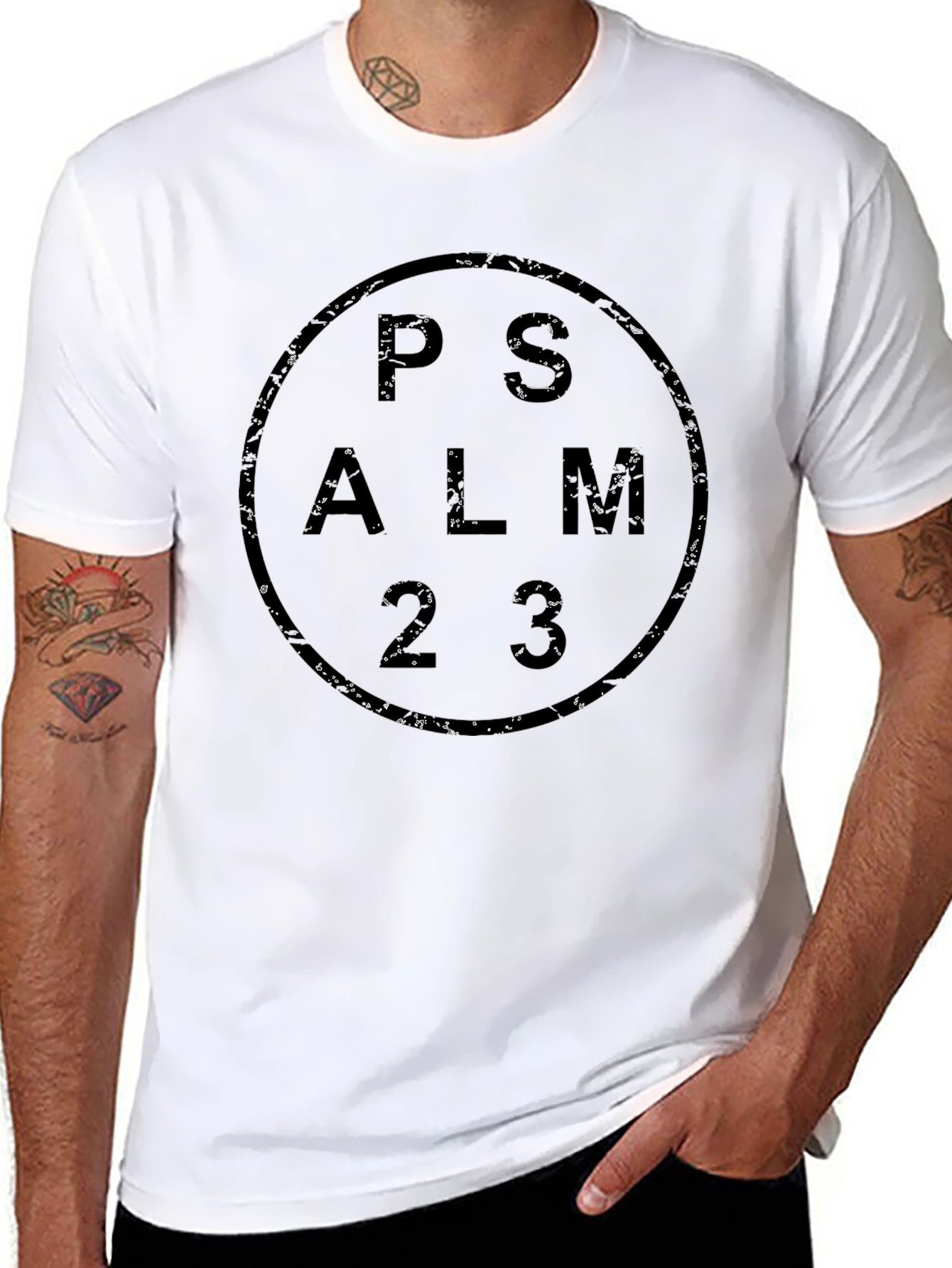 Psalm 23 Graphic T-Shirt - Christian Apparel