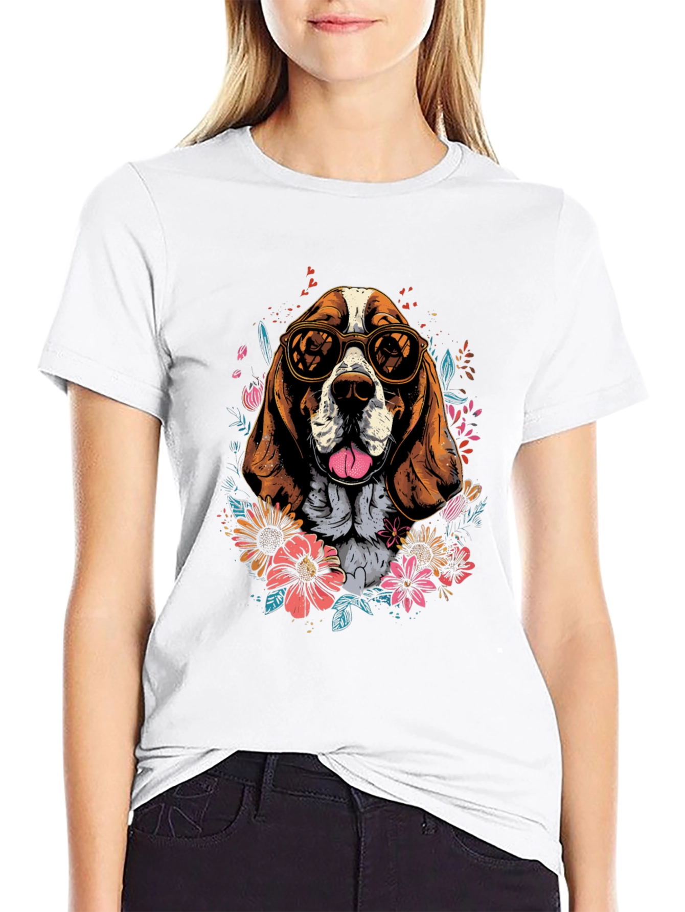 Cool Dog T-Shirt - Beagle with Sunglasses